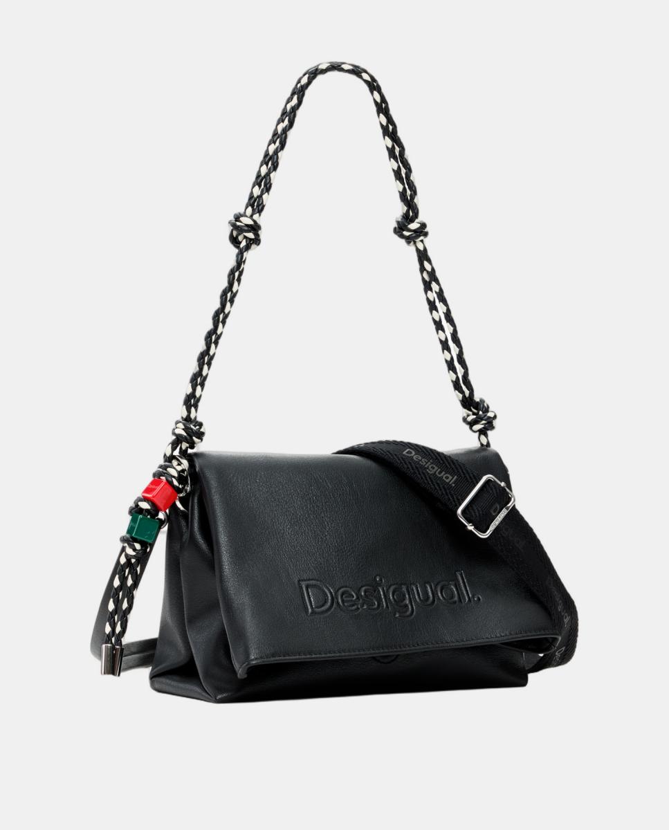 Mala Média com Logótipo em Conta Preto-4