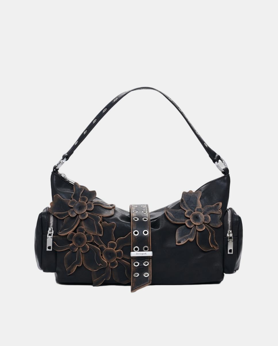 Imagem 0 de Mala Média com Apliques Florais