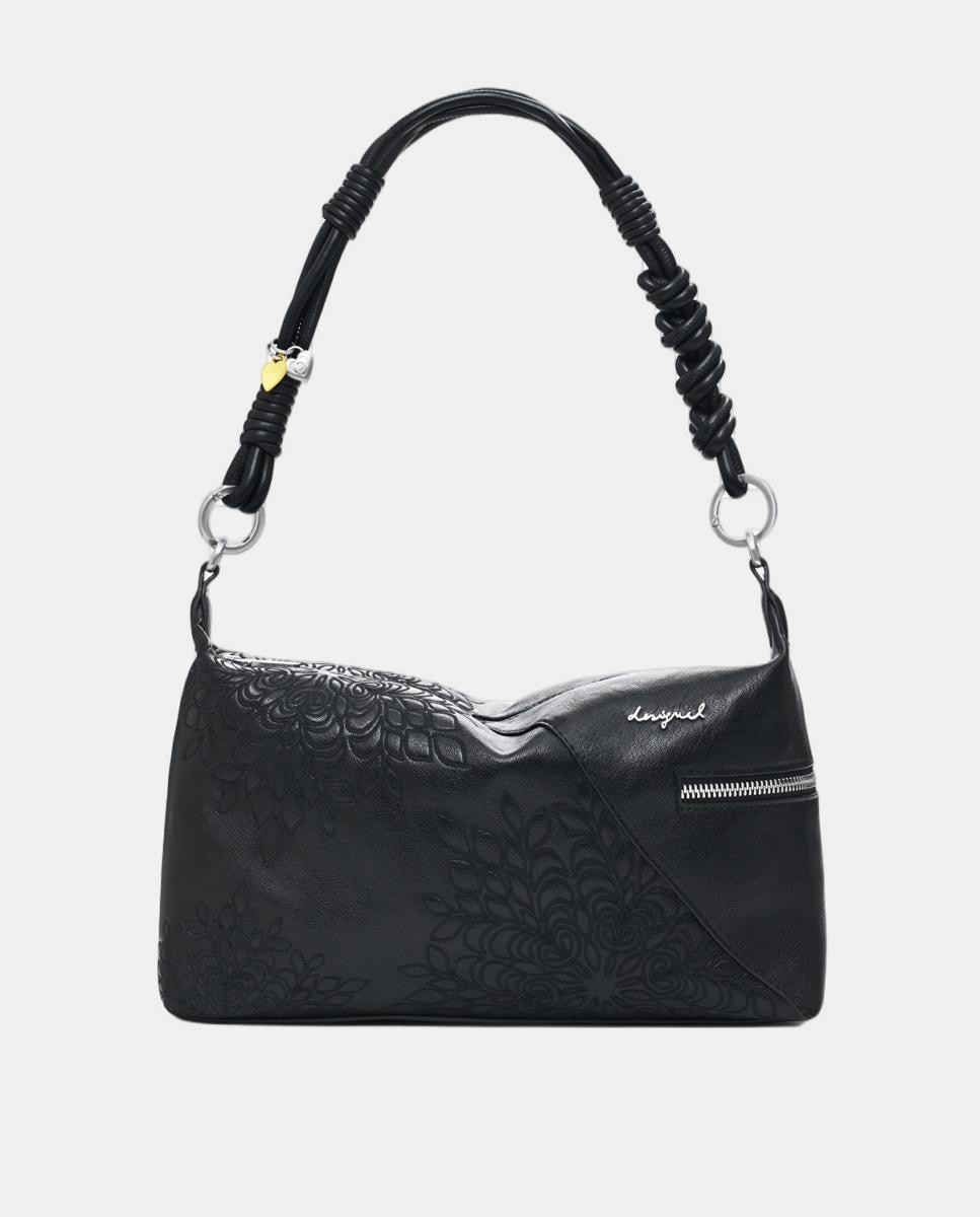 Mala Média com Bordados Preto-1