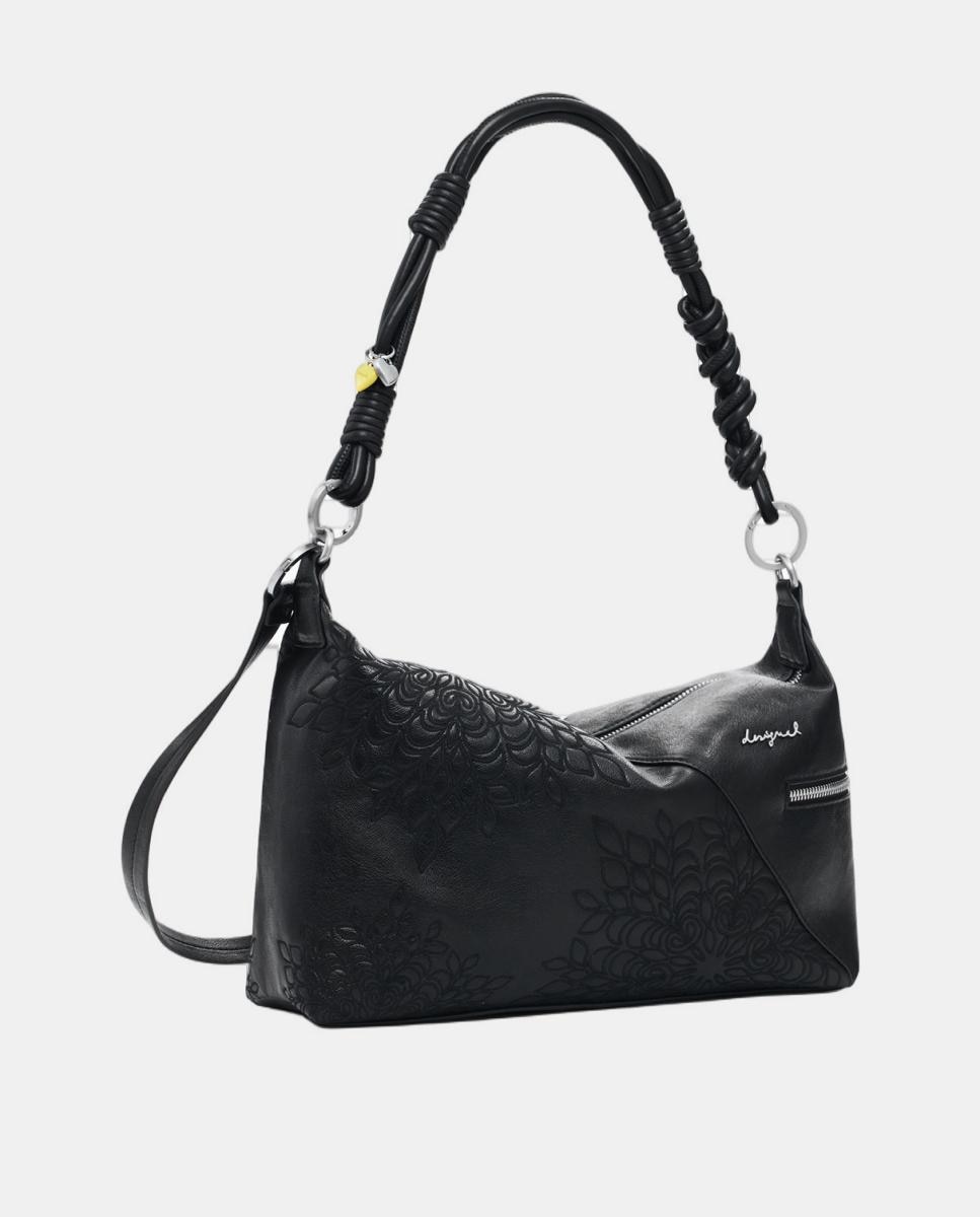 Mala Média com Bordados Preto-2