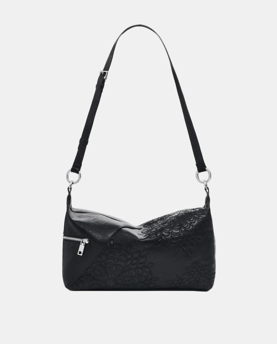 Mala Média com Bordados Preto-3