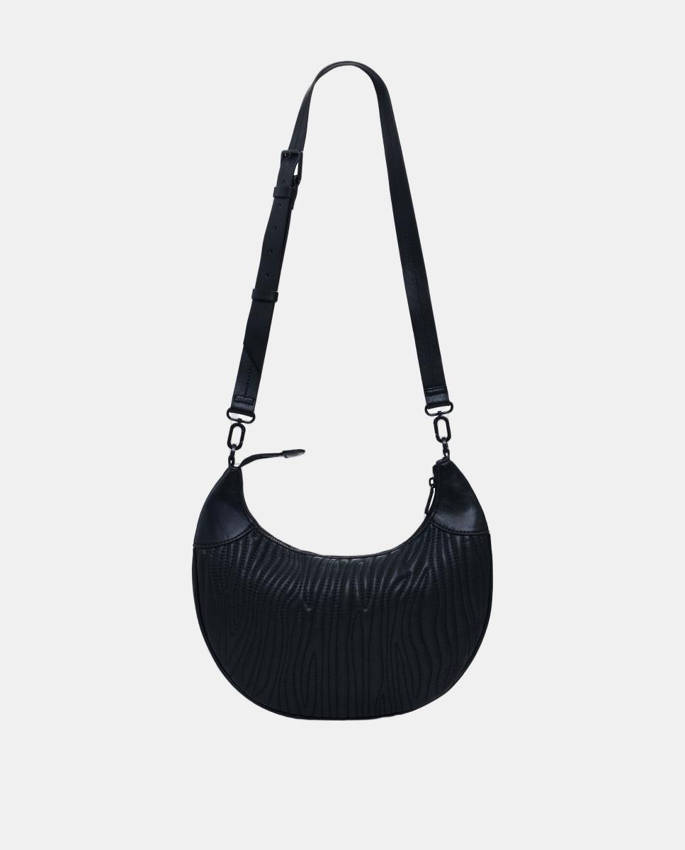 Mala Média Oval com Relevo Preto-3
