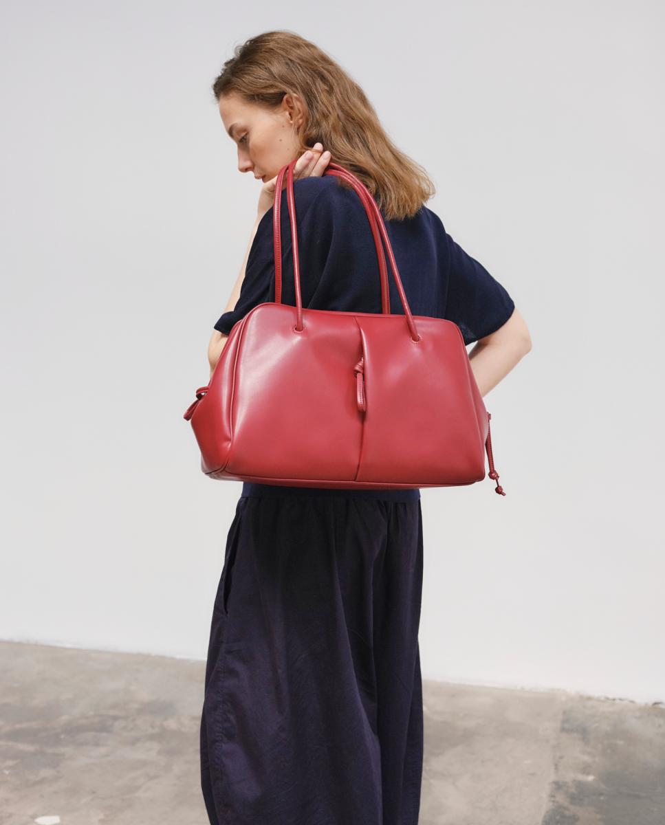 Mala de Ombro Modelo Brooklyn Vermelho-4