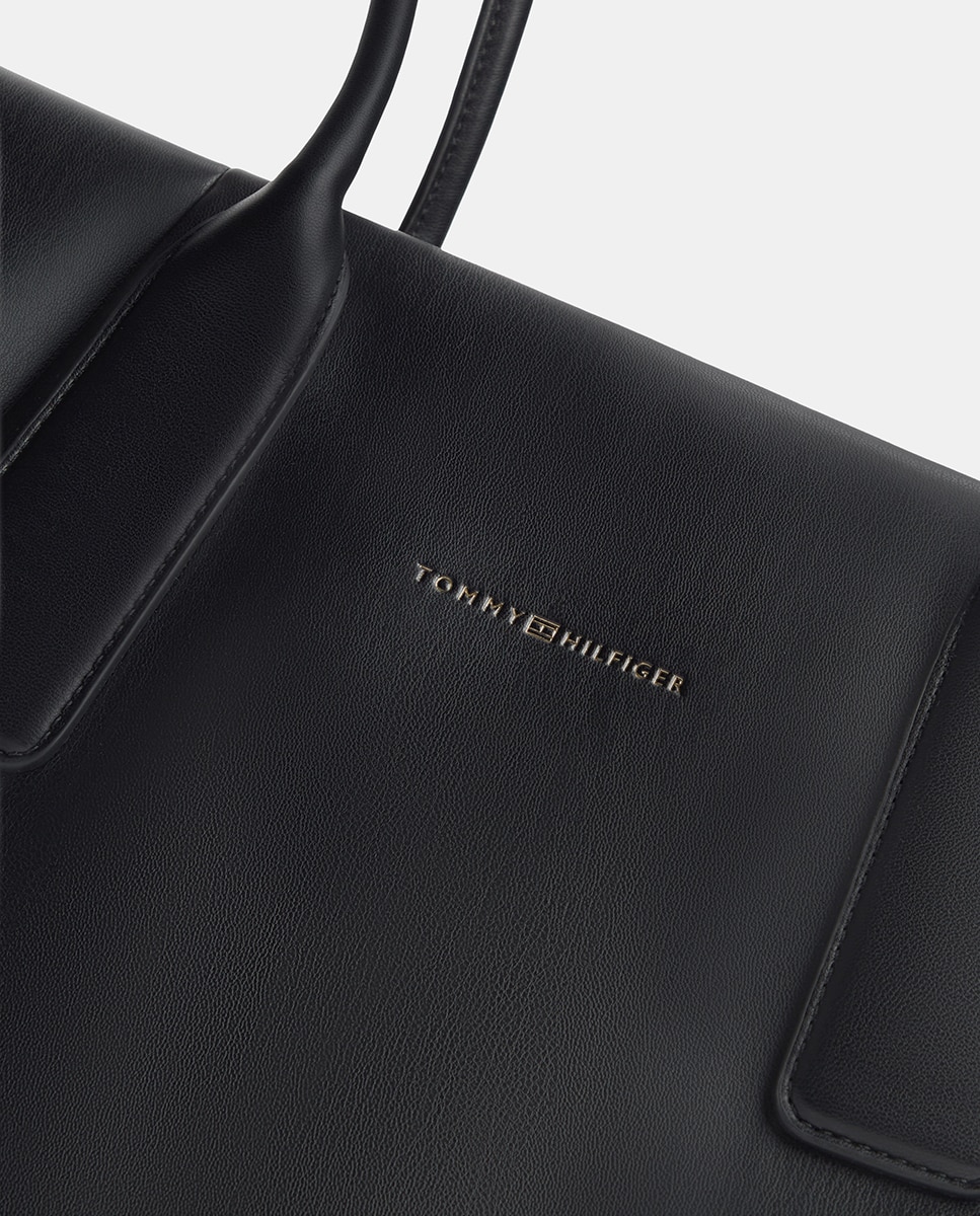Mala Tipo Tote com Logótipo Preto-3