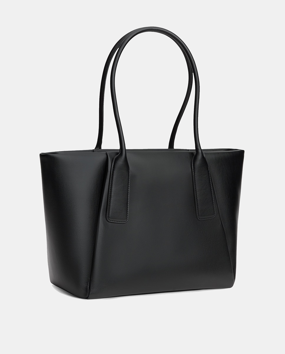 Mala Tipo Tote com Logótipo Preto-4