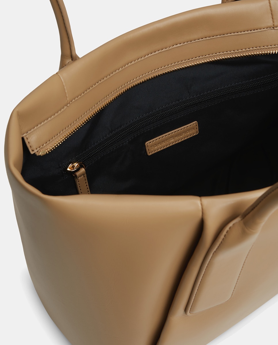 Mala Tipo Tote com Logótipo Bege-2