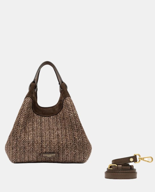 Imagem 0 de Mala de Ombro em Palha com Correia Ajustável