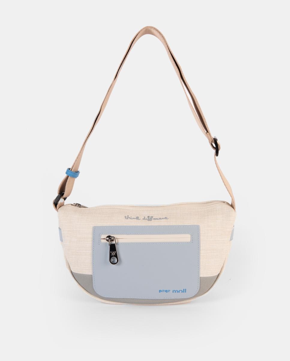 Imagem 0 de Mala a Tiracolo Meia Lua com Bolso à Frente