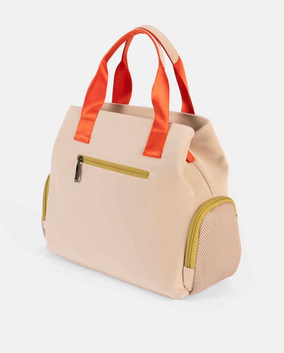 Bolsa com Tato Muito Agradável Bege-2