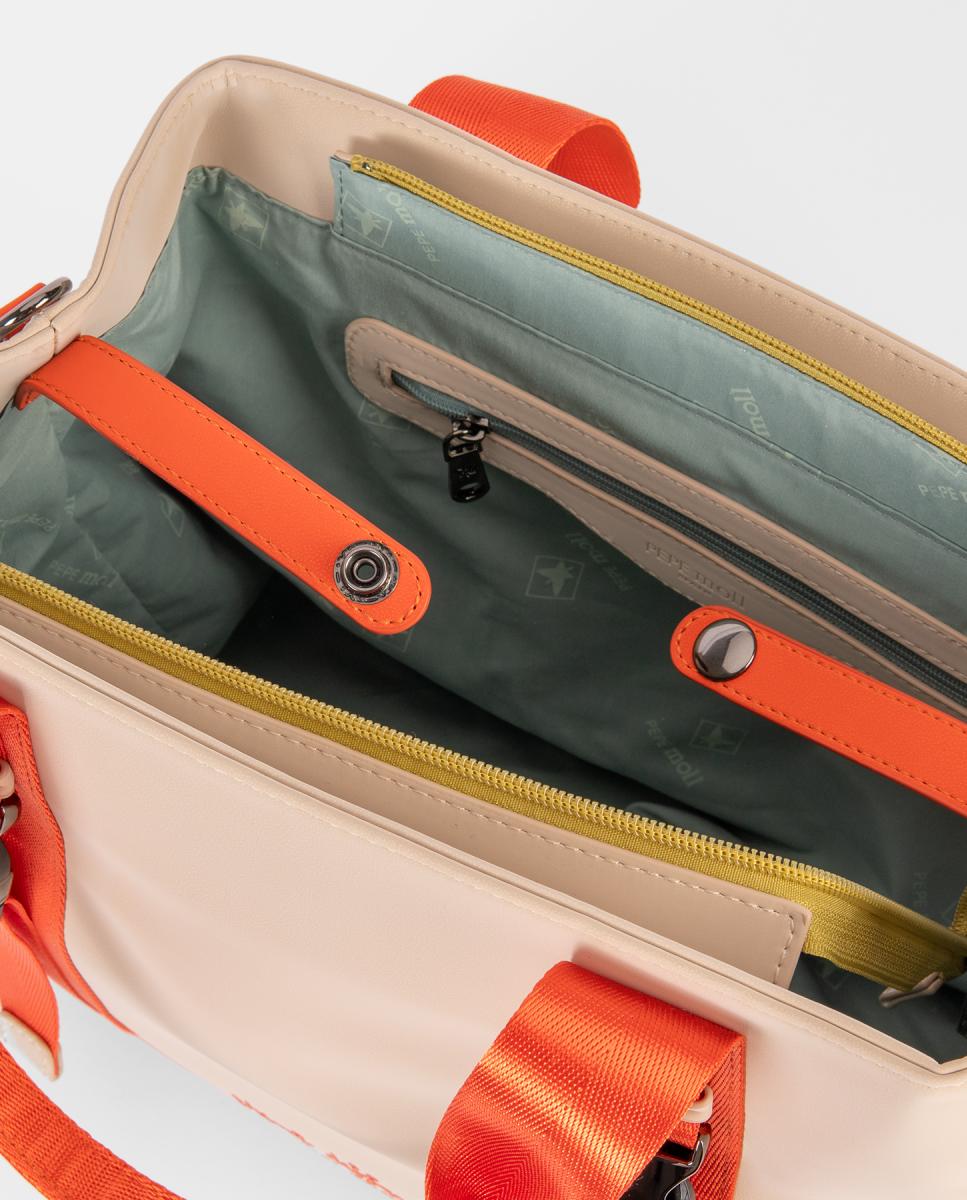 Bolsa com Tato Muito Agradável Bege-4