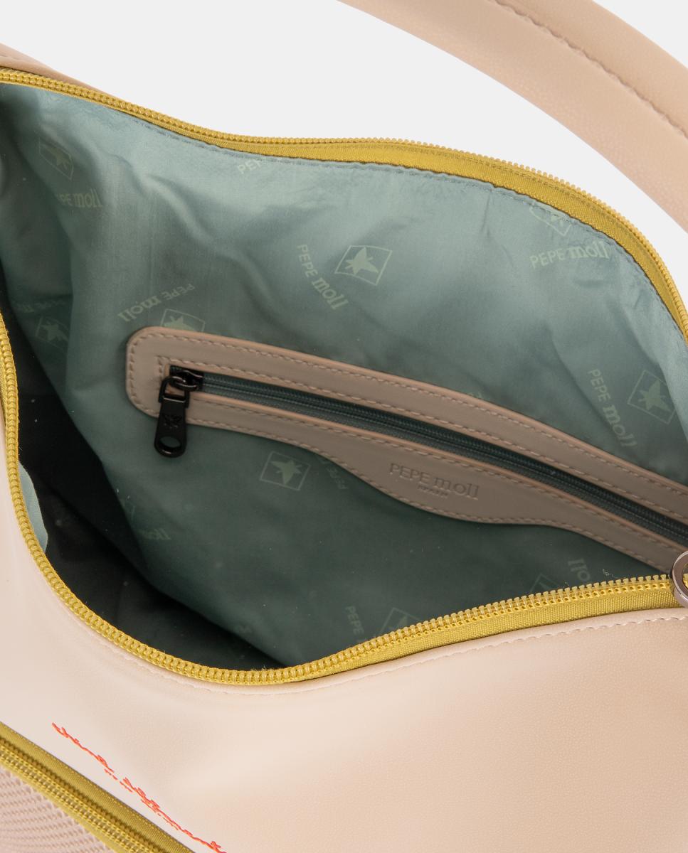 Bolsa com Tato Muito Agradável Bege-4