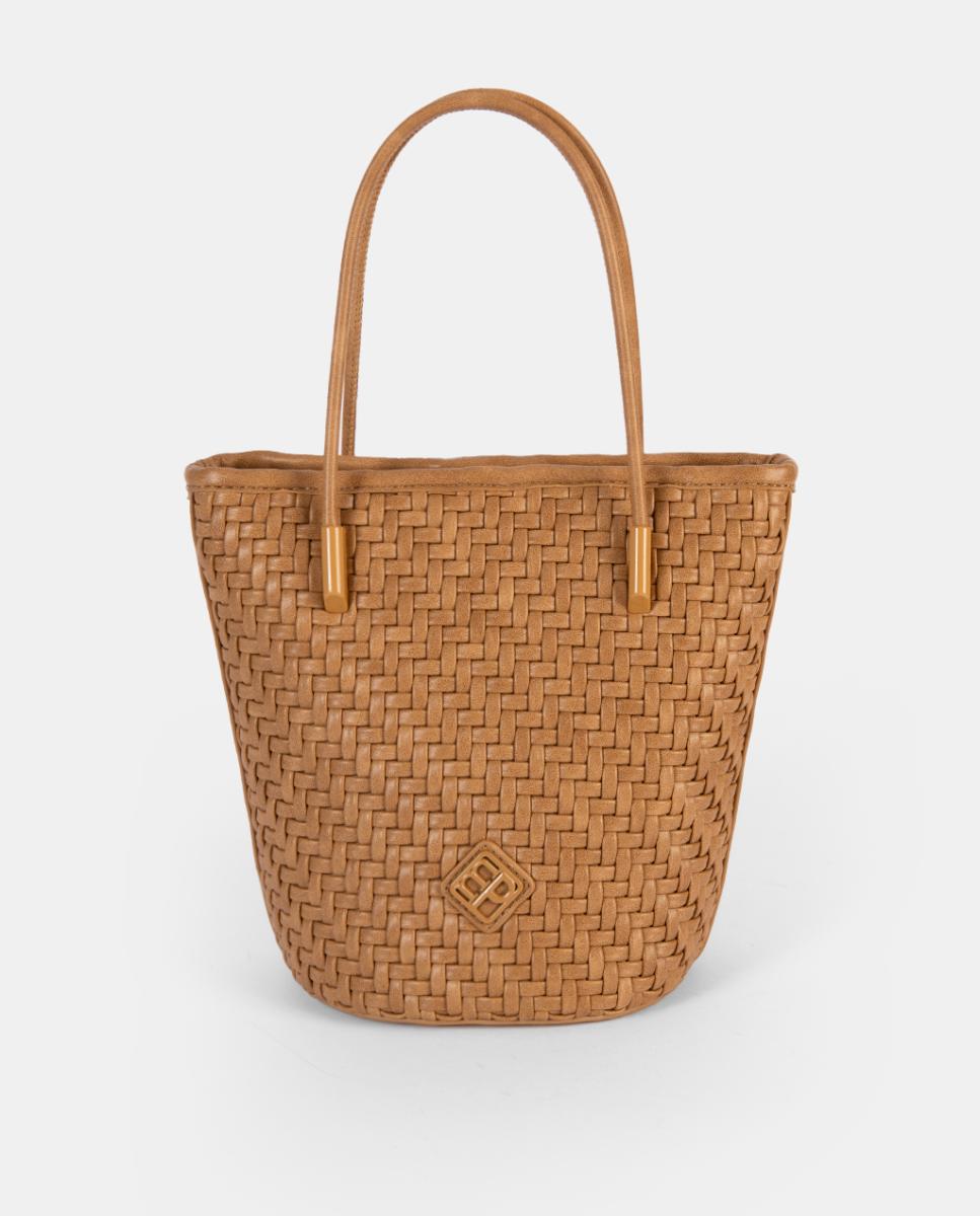 Imagem 0 de Mala a Tiracolo Pequena de Acabamento Entrançado