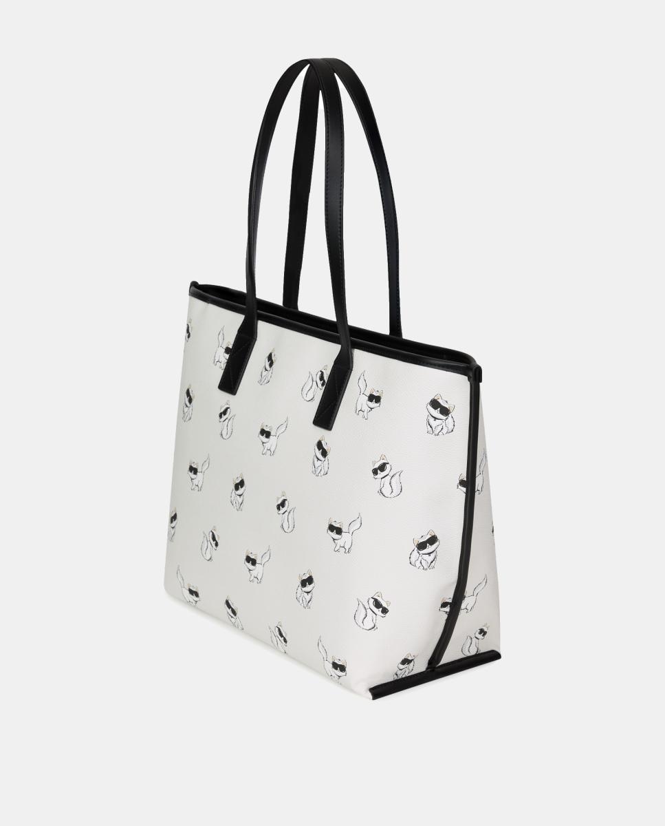 Mala Tipo Tote Ikon Choupette Branco-2