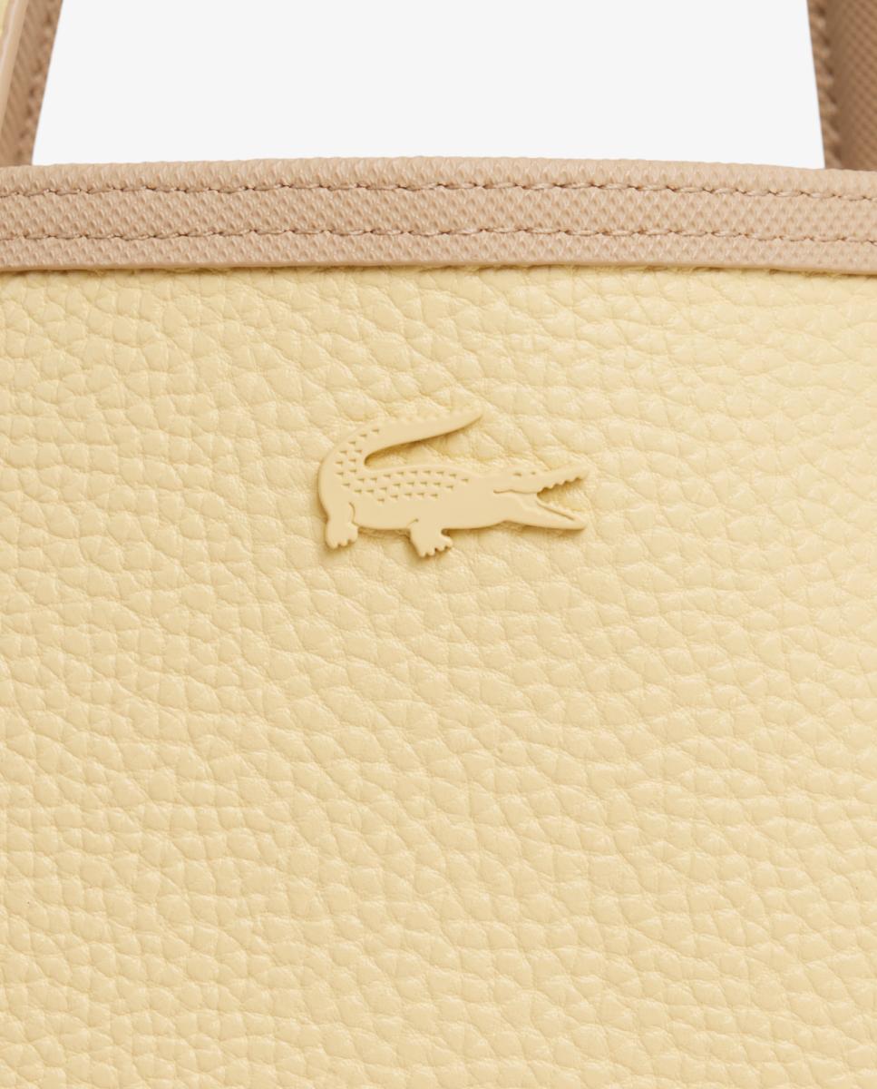 Mala Tipo Tote Reversível com Logótipo Prateado - Bordeaux/Taupe Bege-8