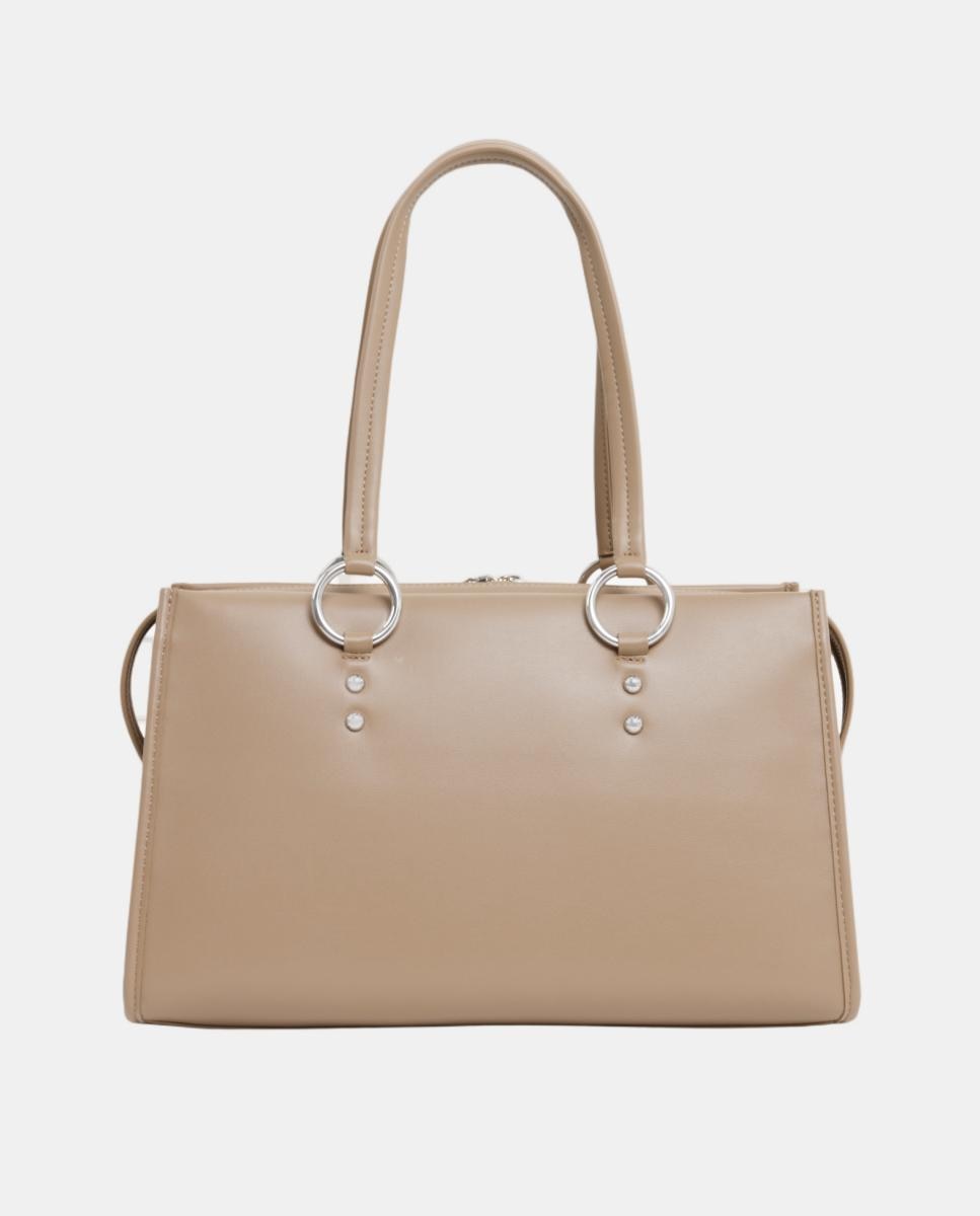M Top Handle Bag Bege-2