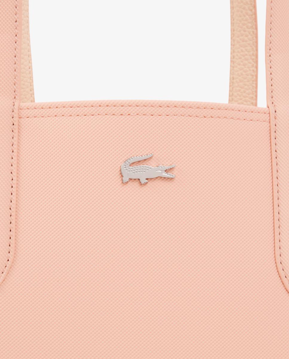 Mala Tipo Tote Reversível Anna com Estojo Rosa-4