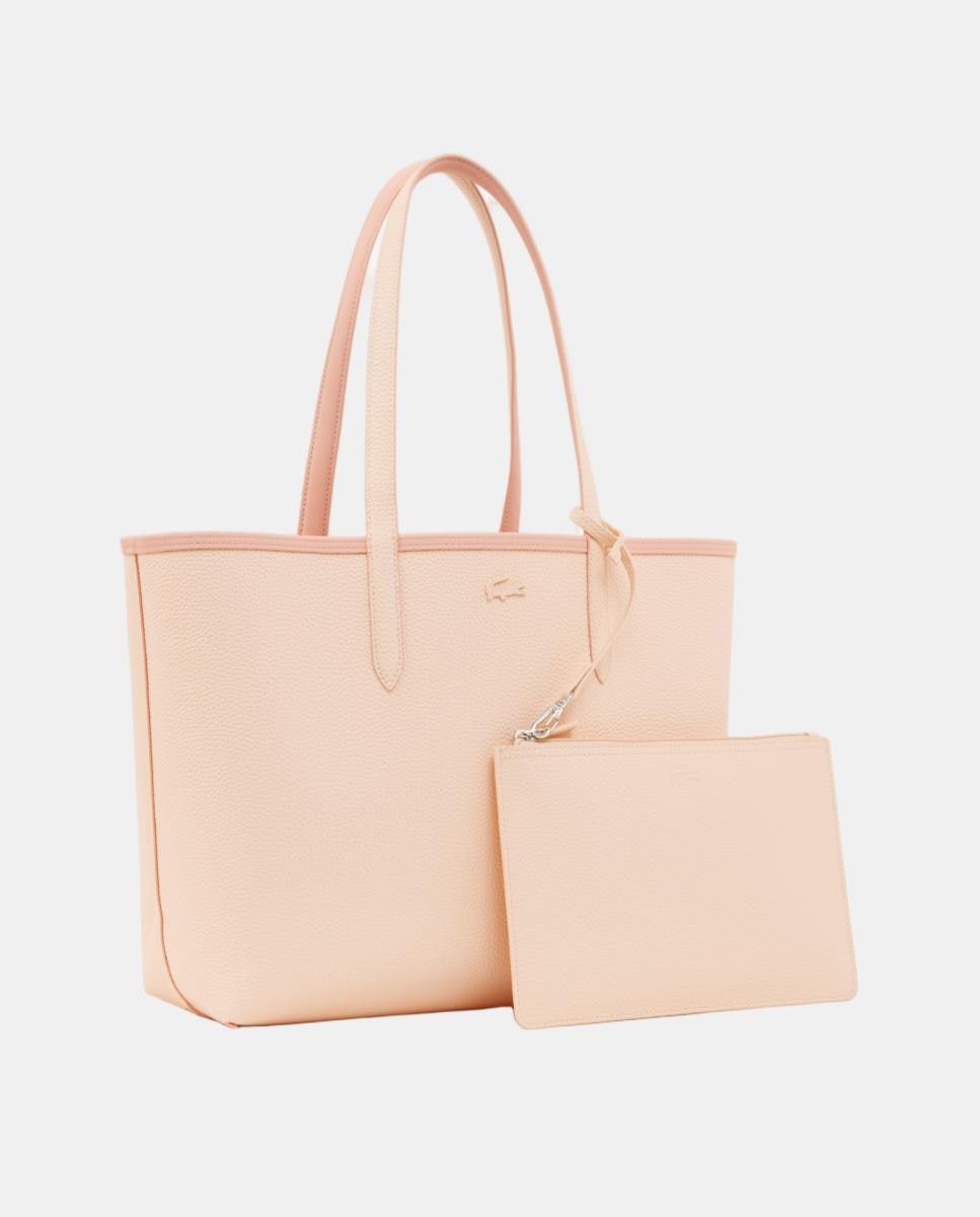 Mala Tipo Tote Reversível Anna com Estojo Rosa-7