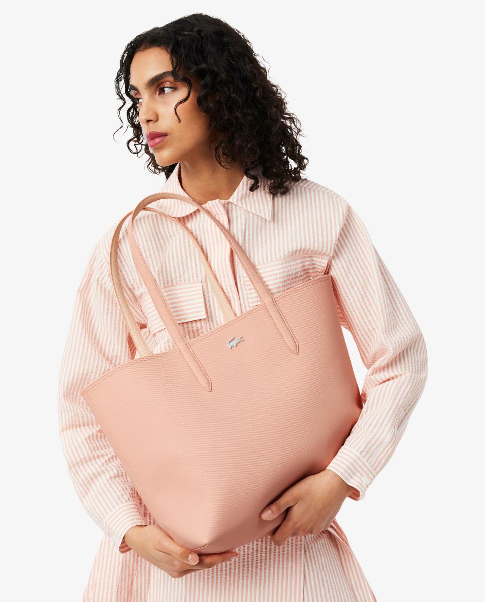 Mala Tipo Tote Reversível Anna com Estojo Rosa-9
