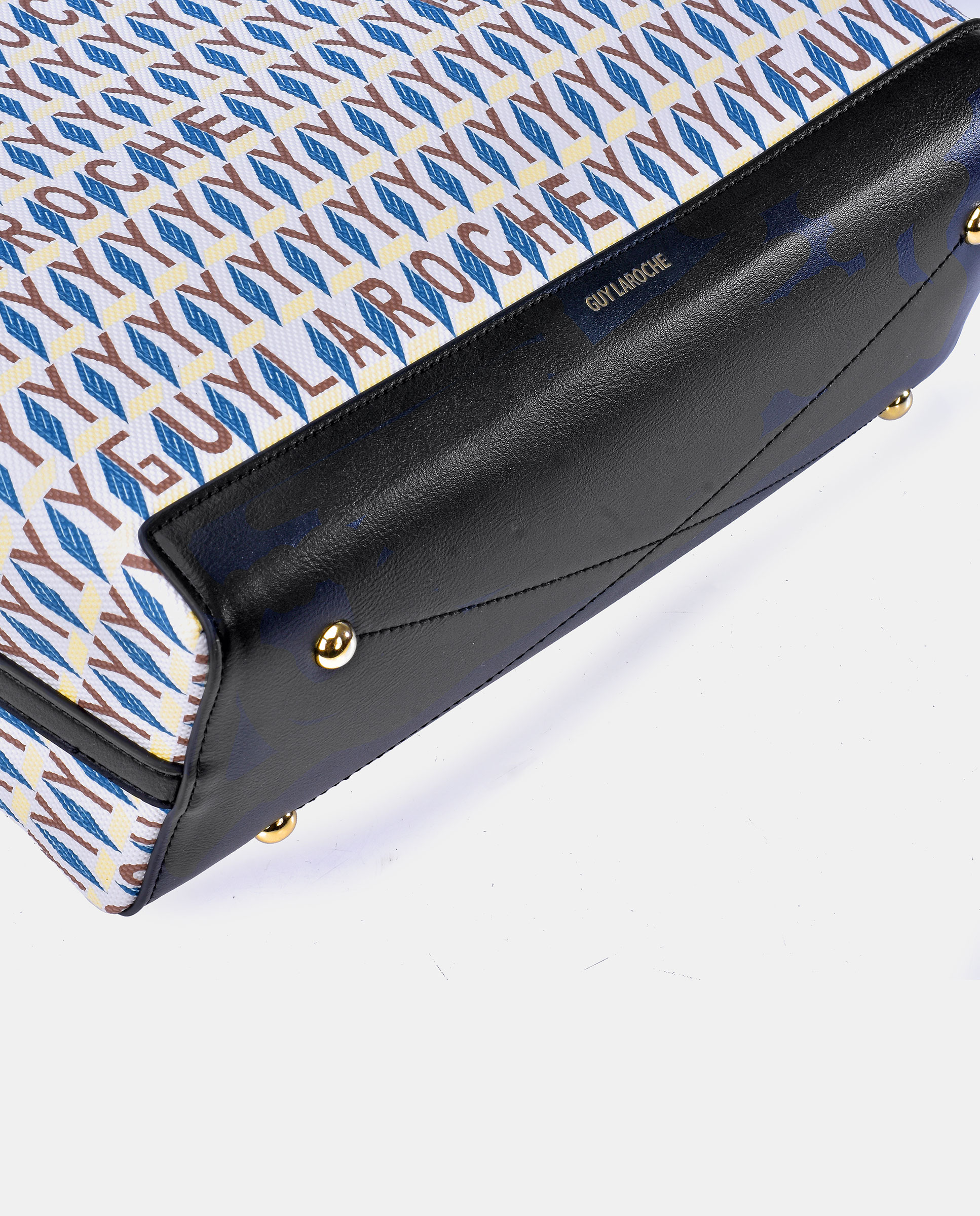 Mala Shopper Grande em Lona com Alças Compridas Branco-3