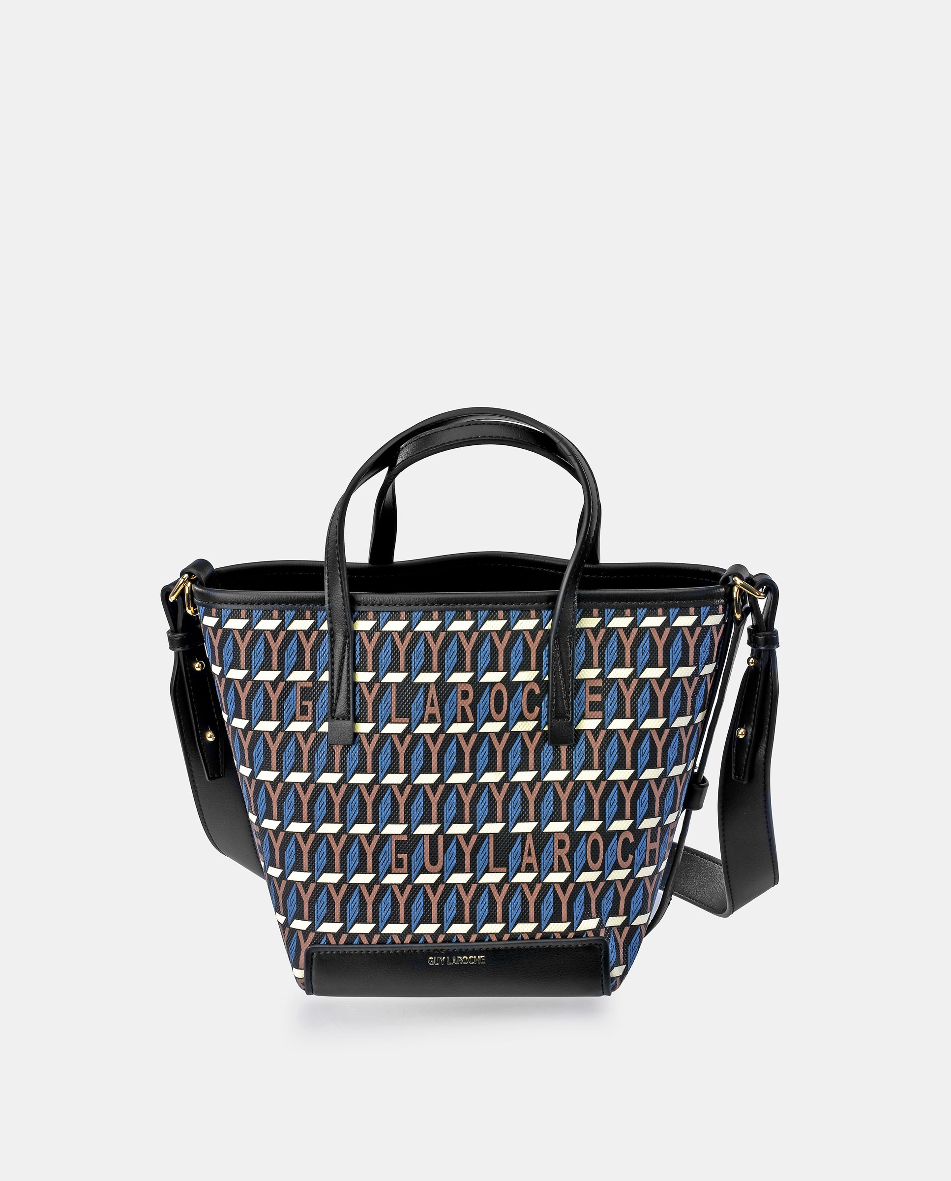 Mala Bucket com Alça de Mão e Alça de Tiracolo em Lona Azul-1