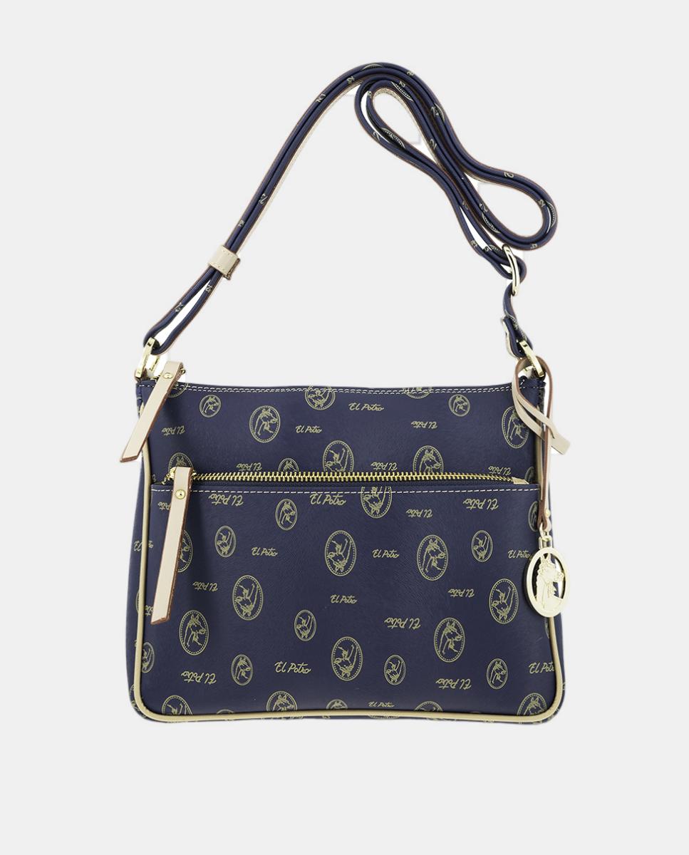 Imagen 1 de Bolso bandolera con asa regulable - El Potro - Blanco Azul