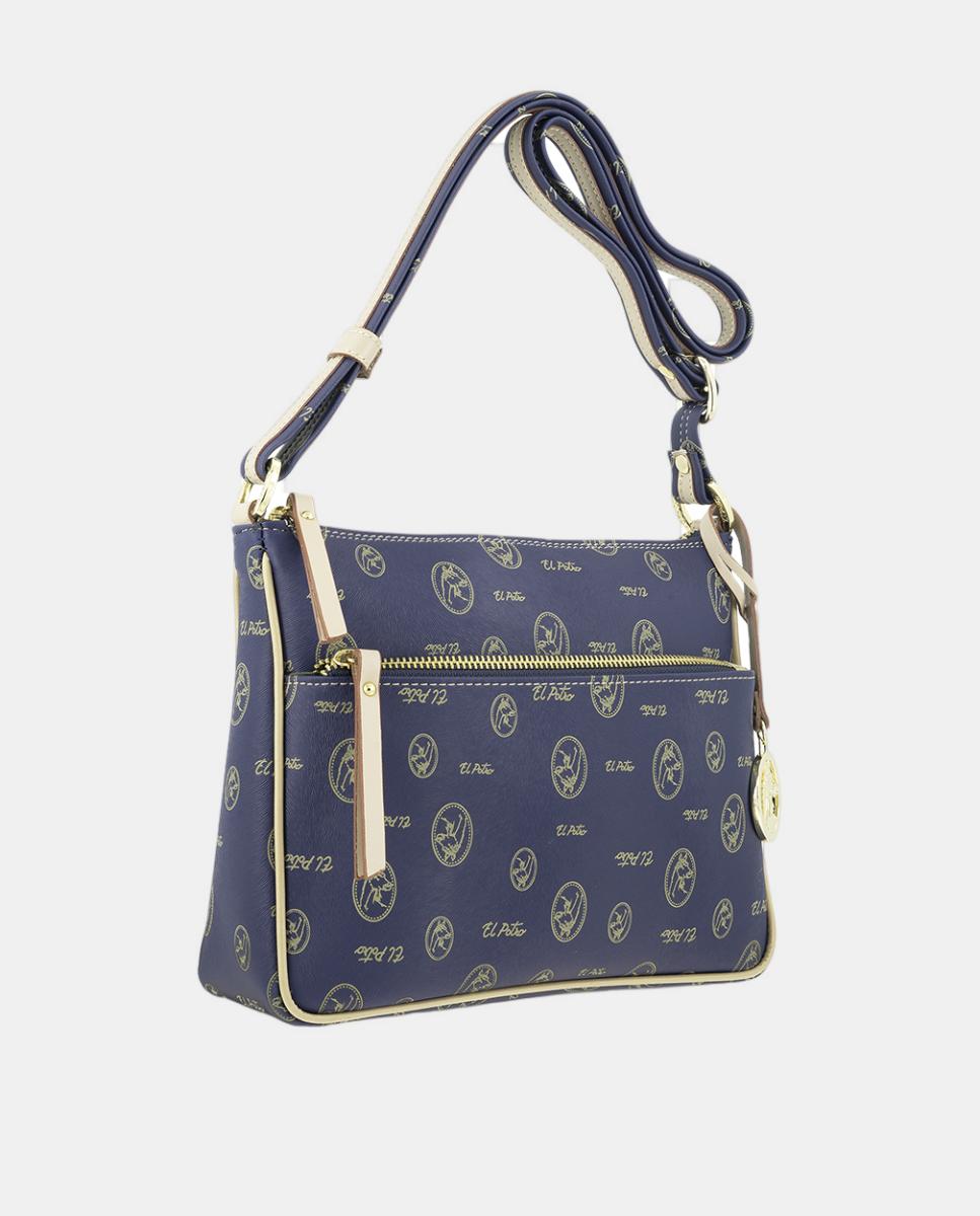 Imagen 2 de Bolso bandolera con asa regulable - El Potro - Blanco Azul