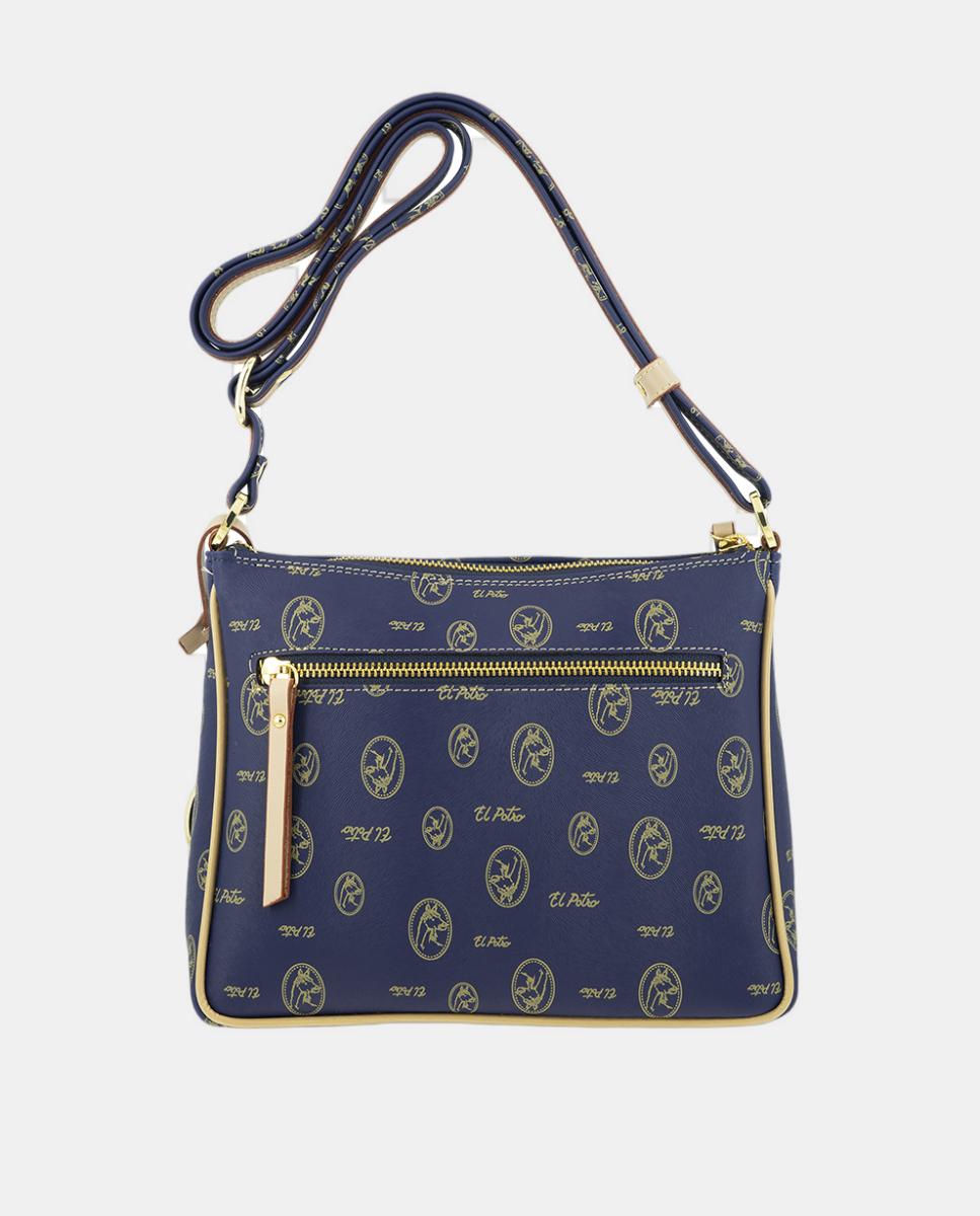 Imagen 3 de Bolso bandolera con asa regulable - El Potro - Blanco Azul