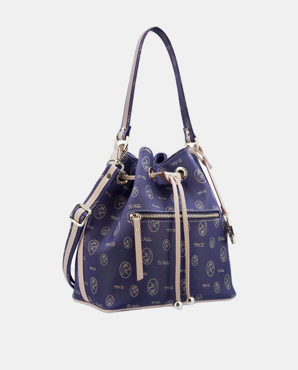 Mala Bolsa com Alça de Tiracolo Azul-2