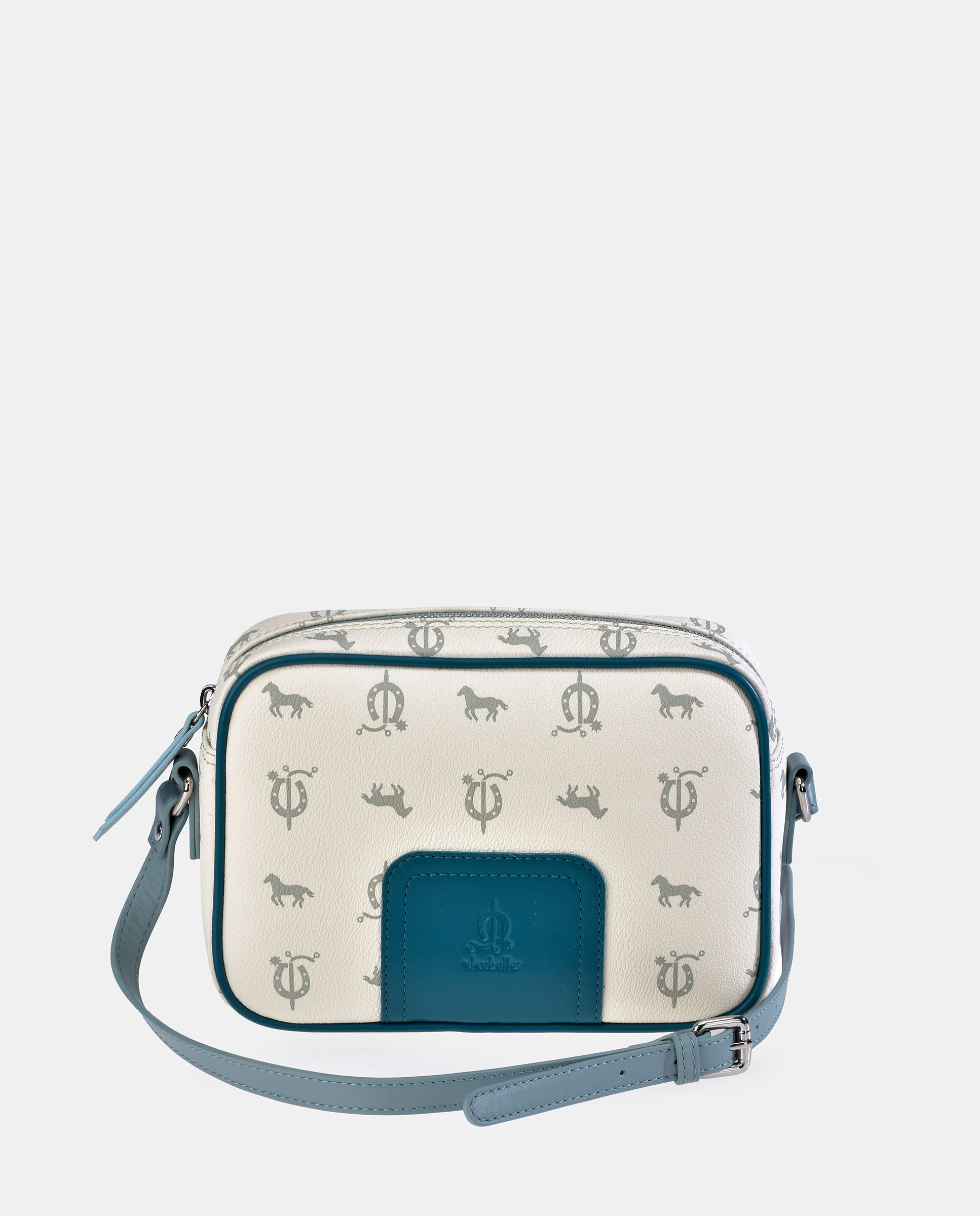 Imagem 0 de Mala Crossbody Elaborada em Pele e Lona