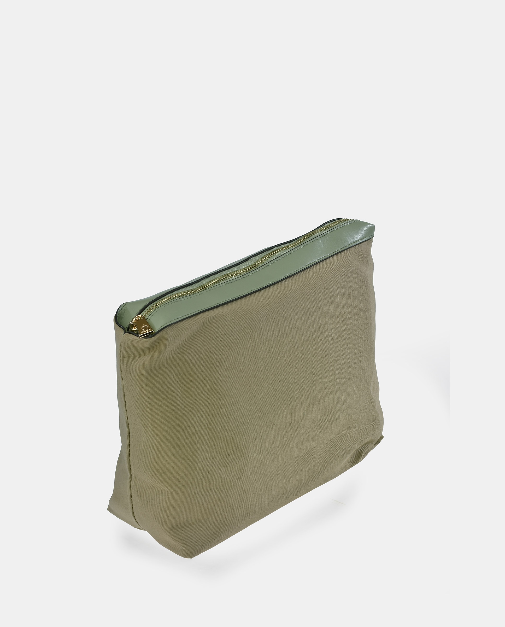Mala Shopper em PU com Efeito de Logótipo Verde Água-3