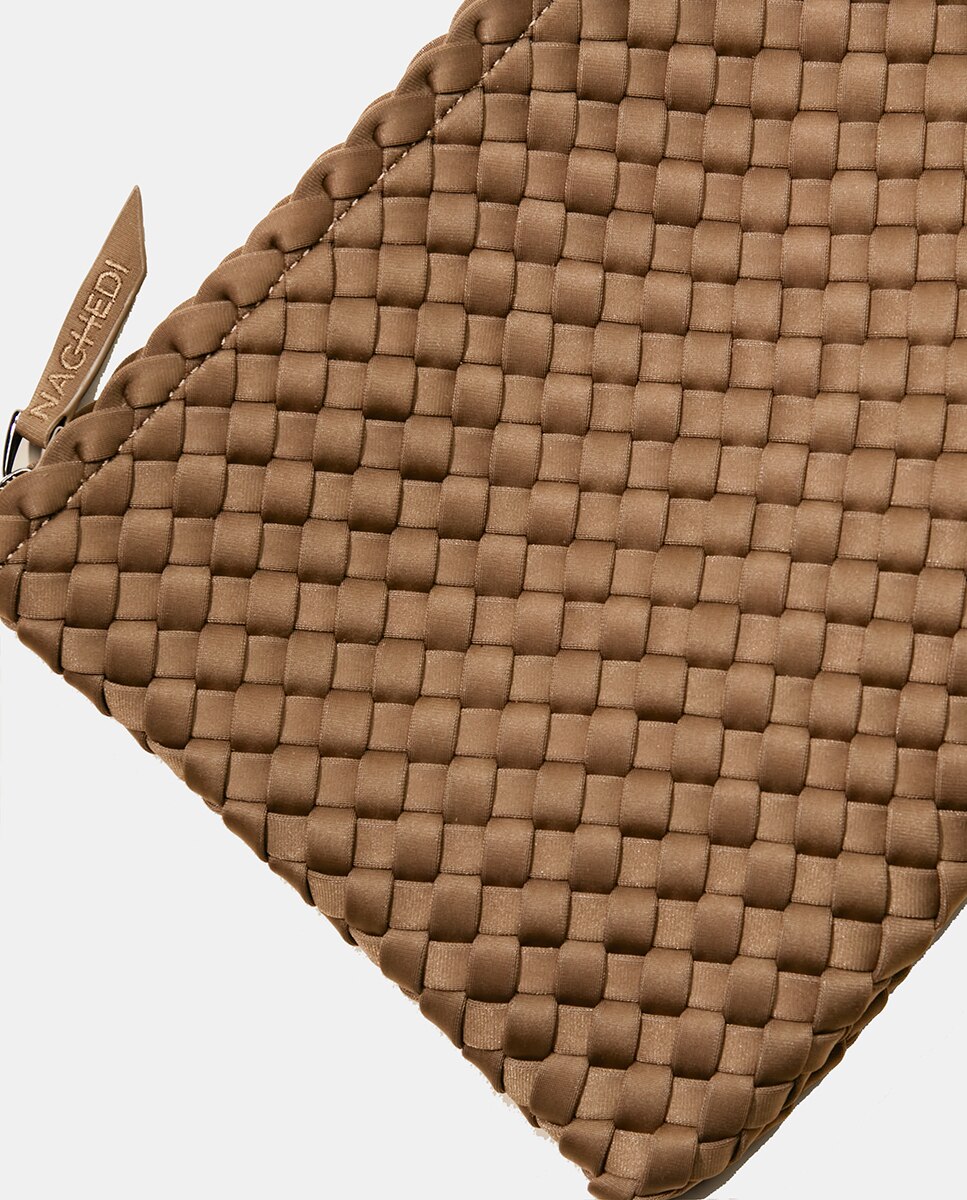 Tote mediano trenzado modelo St Barths - Naguedi - Marrón Marrón-3