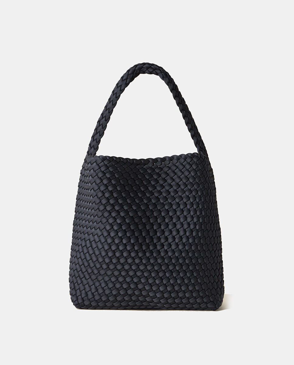 Hobo trenzado modelo Nomad - Naguedi - Negro Negro-1