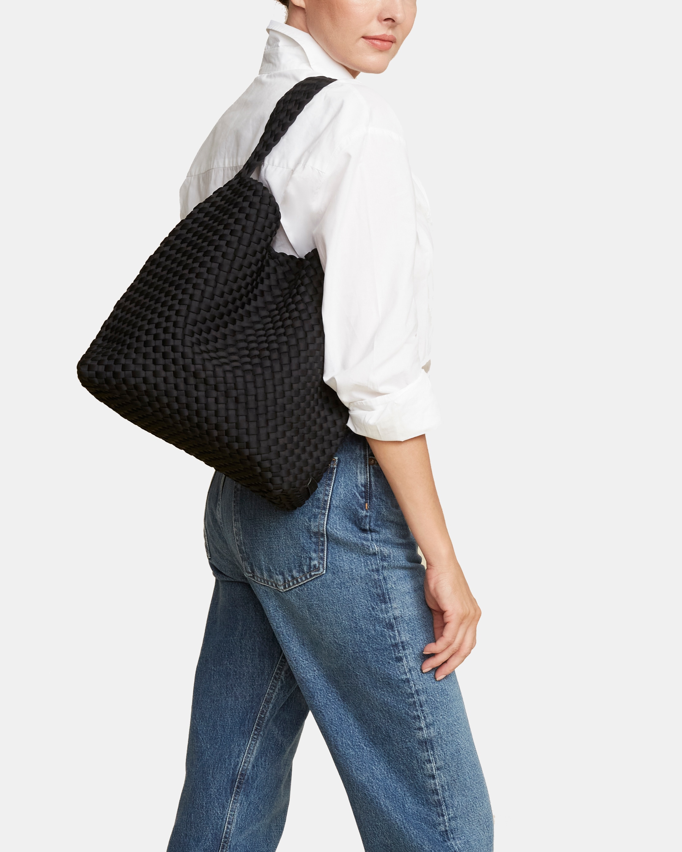 Hobo trenzado modelo Nomad - Naguedi - Negro Negro-5