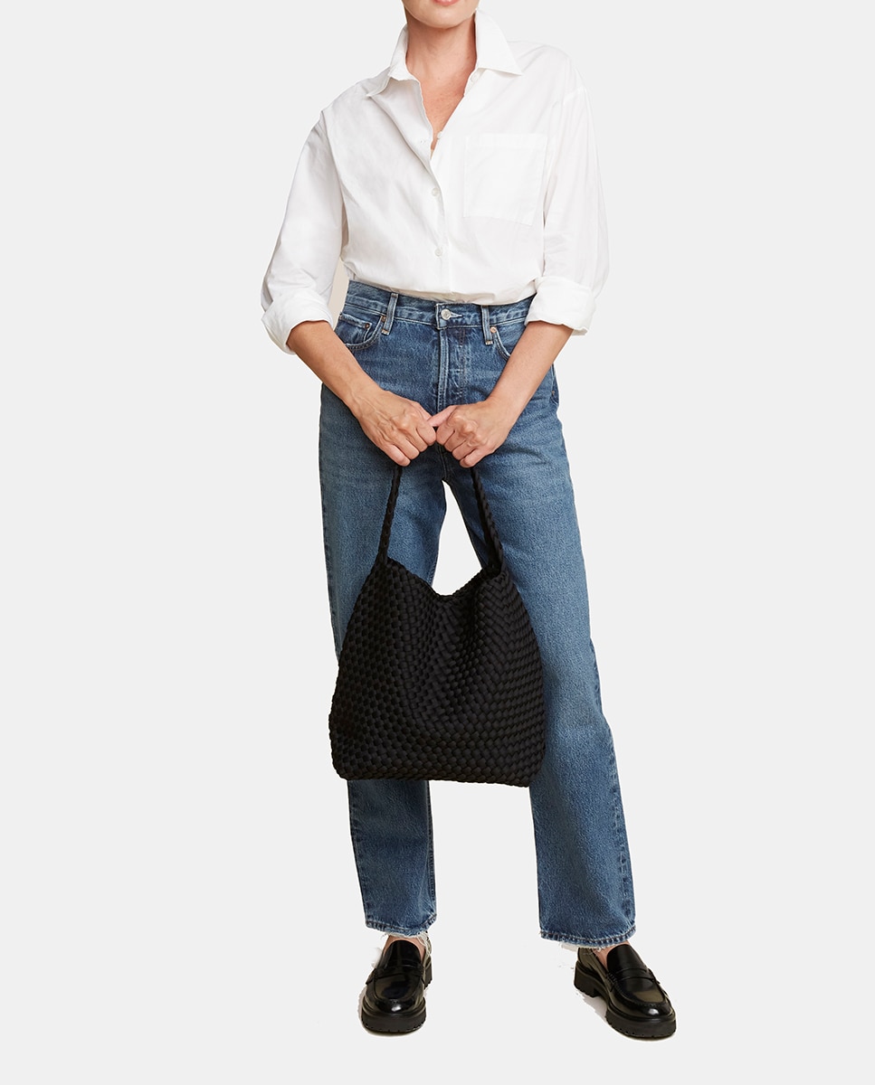 Hobo trenzado modelo Nomad - Naguedi - Negro Negro-6