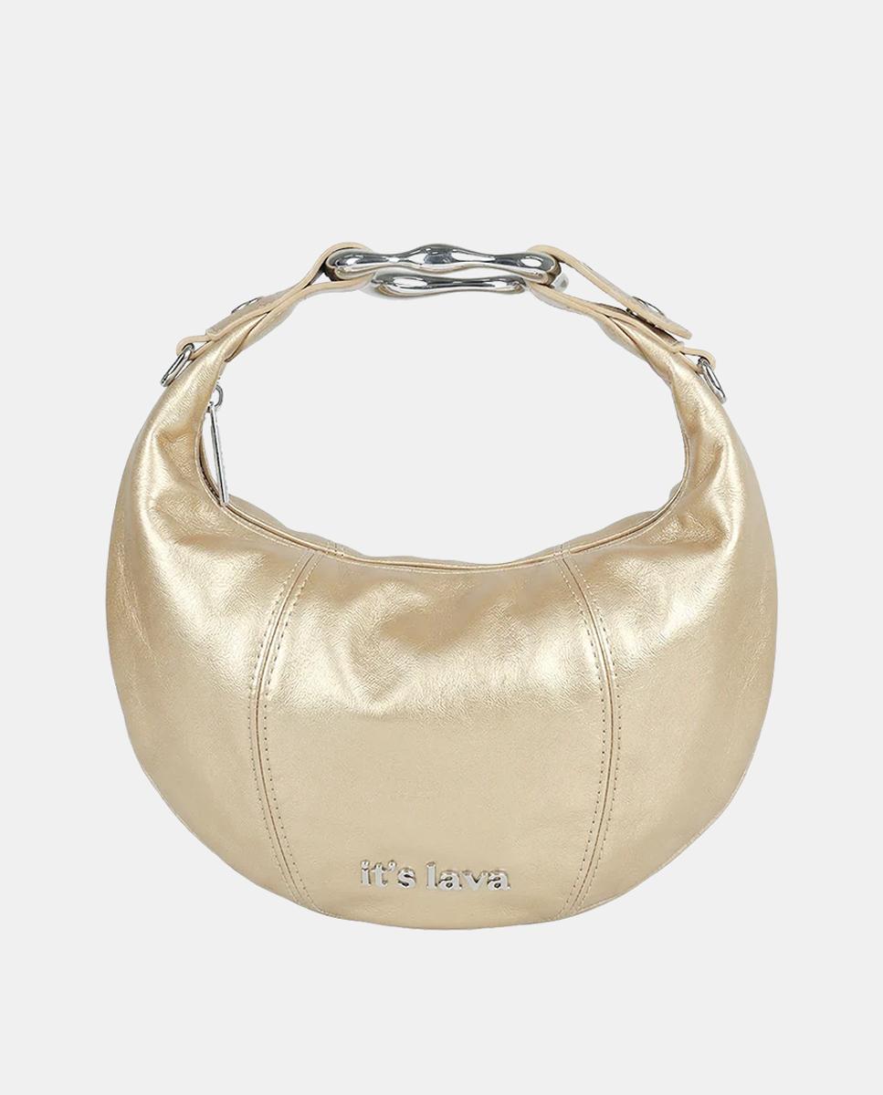 Bolso cruzado regulable modelo MINI MUSA - It's Lava - Oro Oro-1