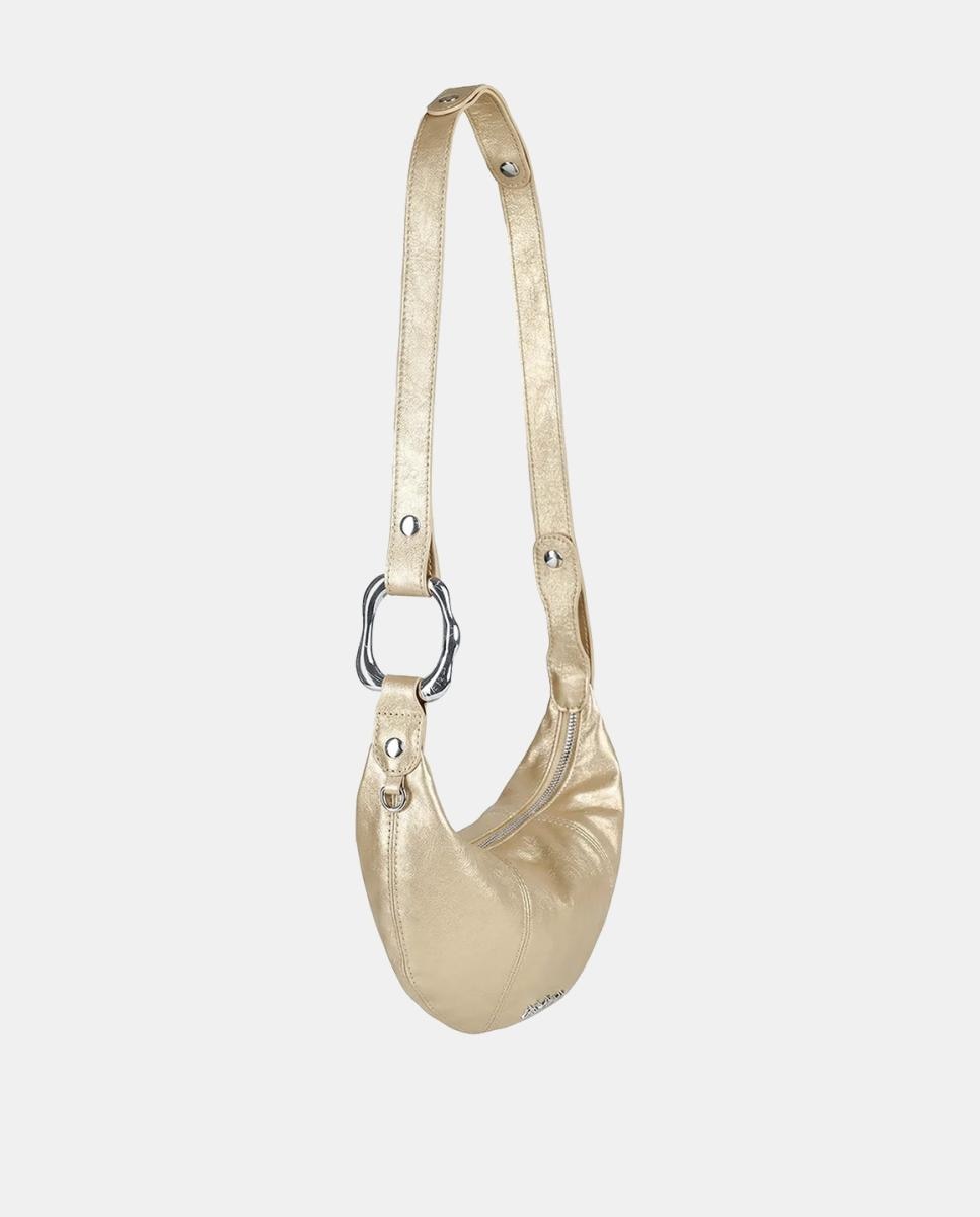 Bolso cruzado regulable modelo MINI MUSA - It's Lava - Oro Oro-3