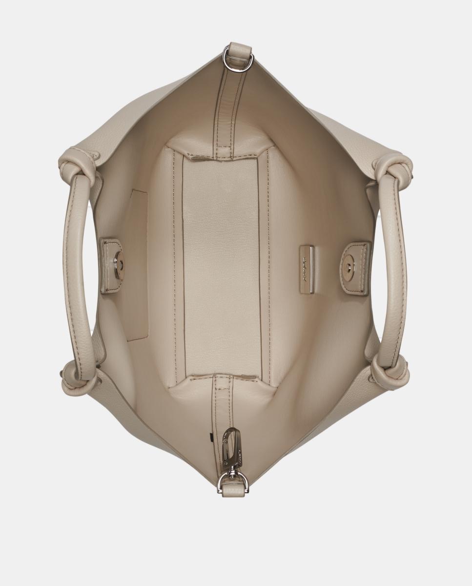 Mala Tipo Tote Paula Pequena Taupe-4
