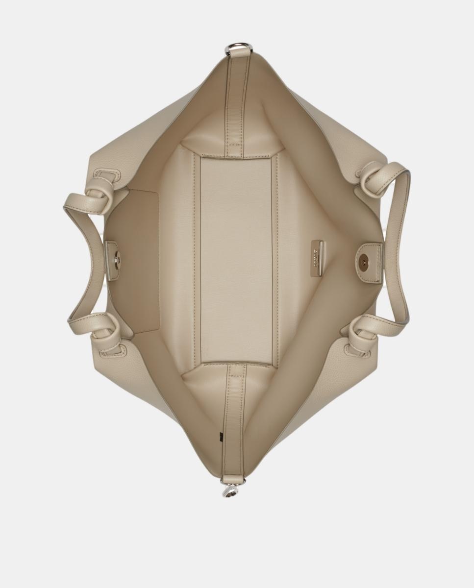 Mala Tipo Tote Paula Média Taupe-3