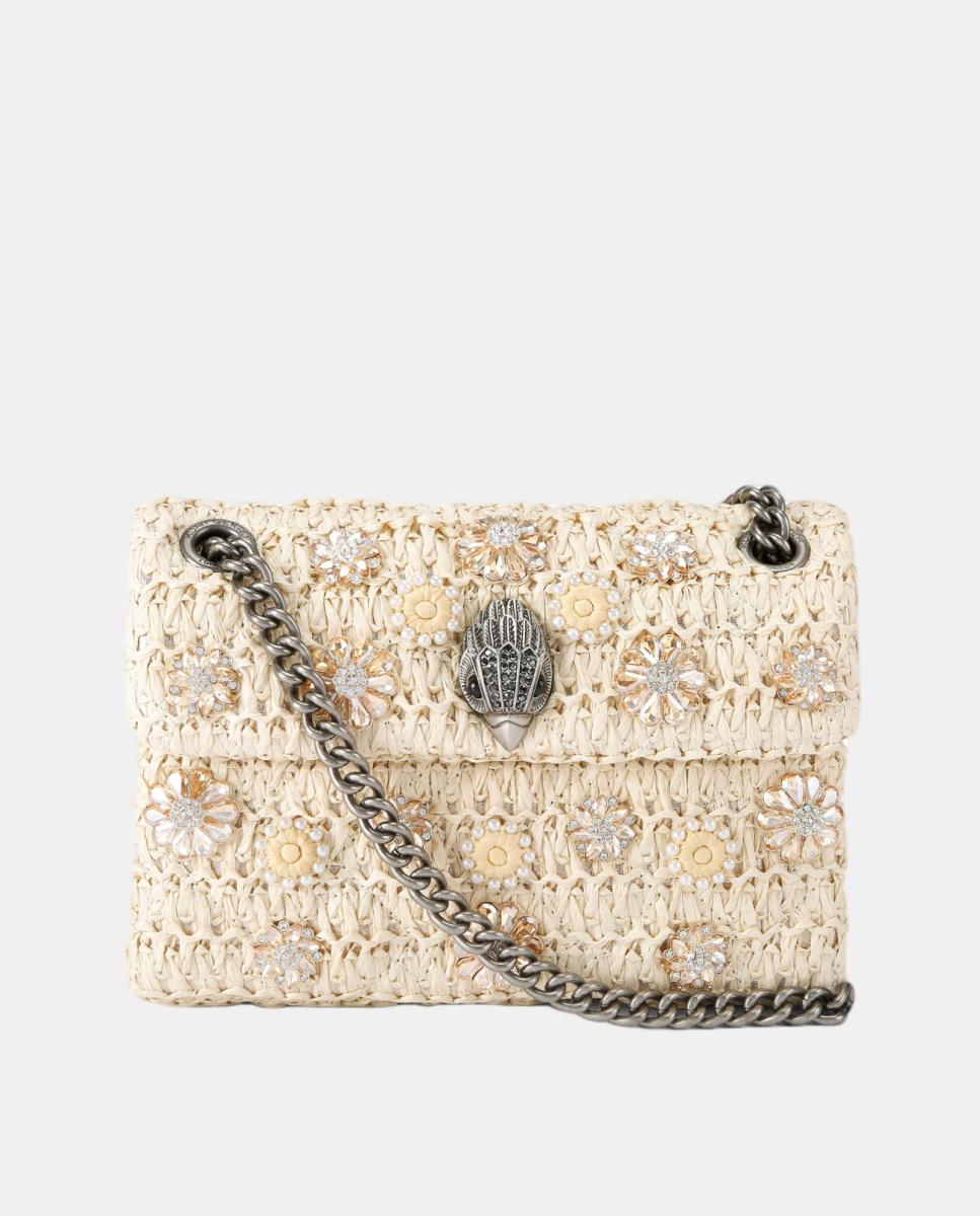 Imagem 0 de Mala Kensington Mini de Ráfia com Flores