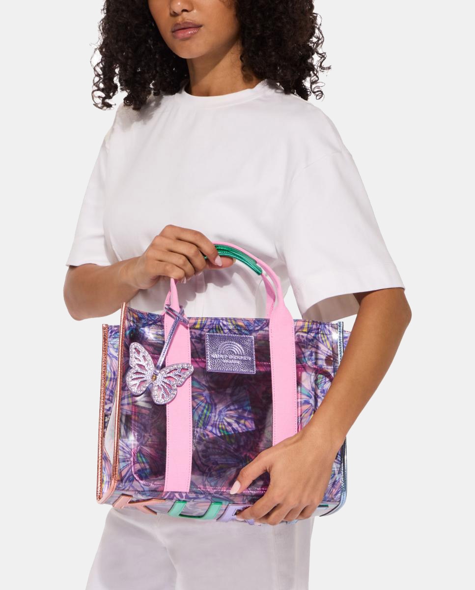 Mala Tipo Tote Southbank em Vinil Preto-5