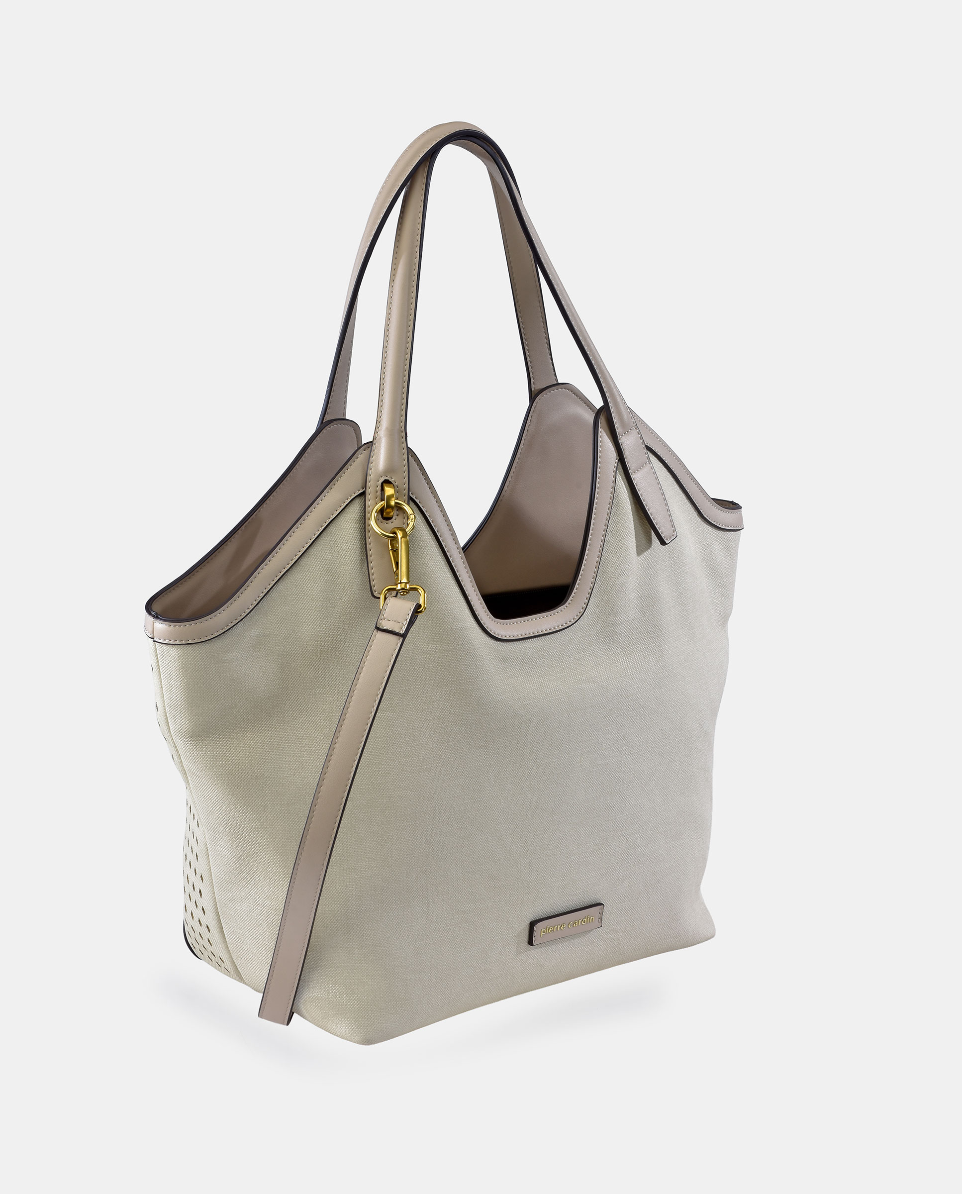 Mala Carryall em P.U. com Bordado Branco-gelo-3
