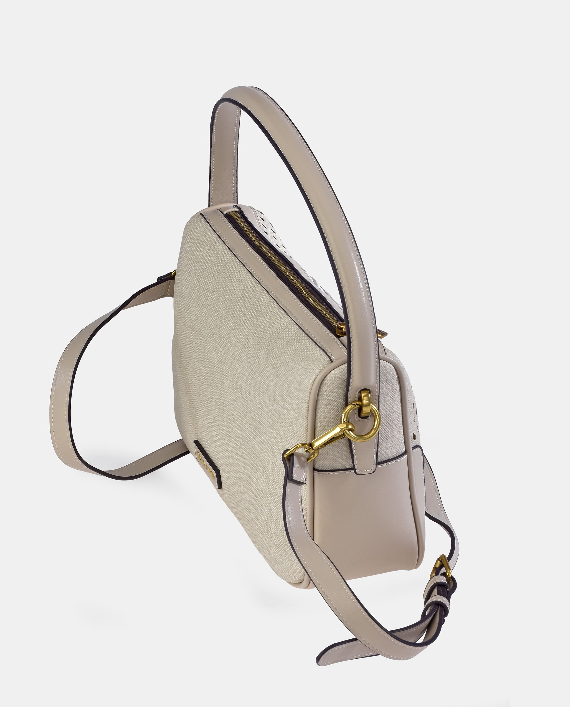 Bolso de hombro de Pierre cardin en P.U. bordado - Blanco hielo Blanco hielo-3