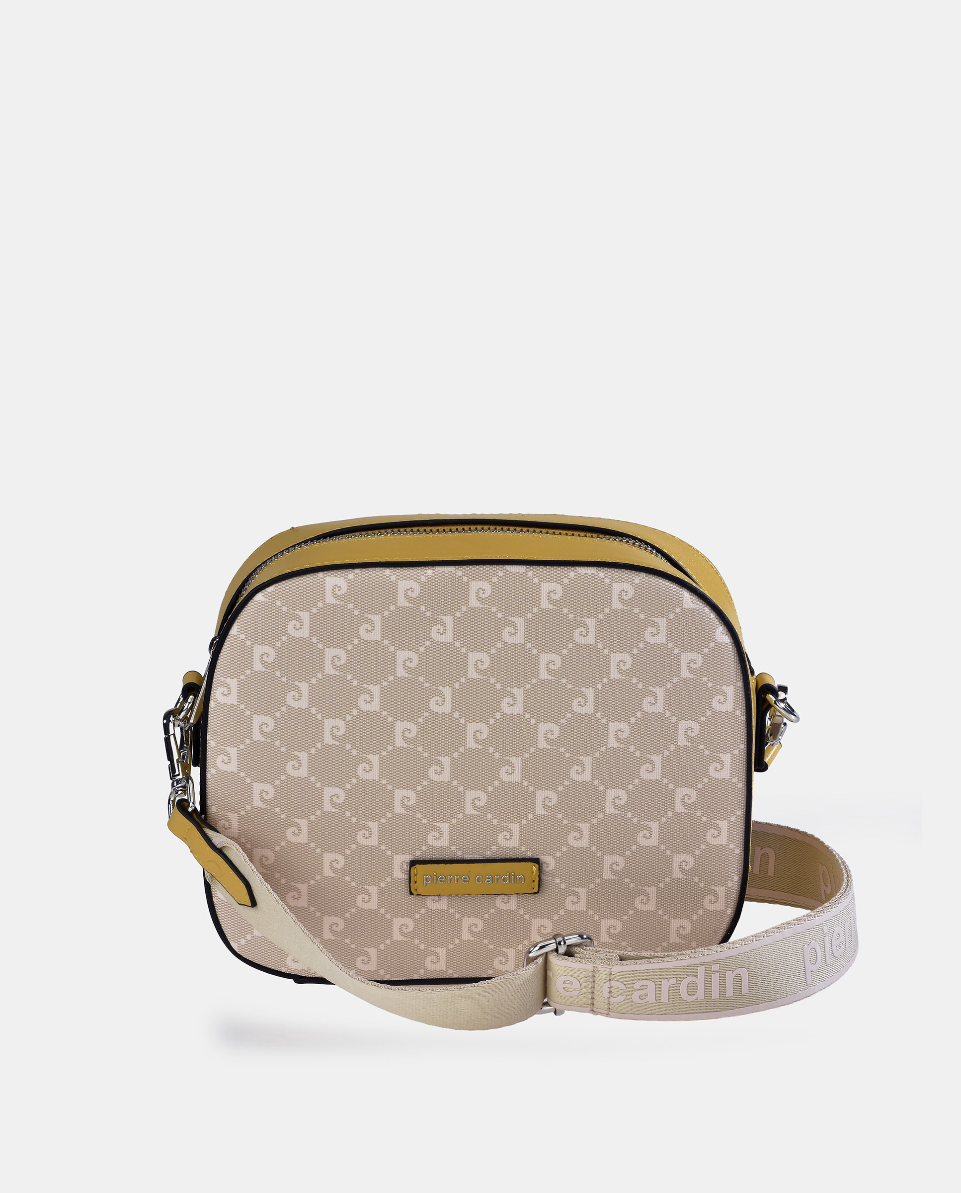 Imagem 0 de Mala Crossbody com Alça de Tiracolo Larga em Lona P.U. e Logótipo