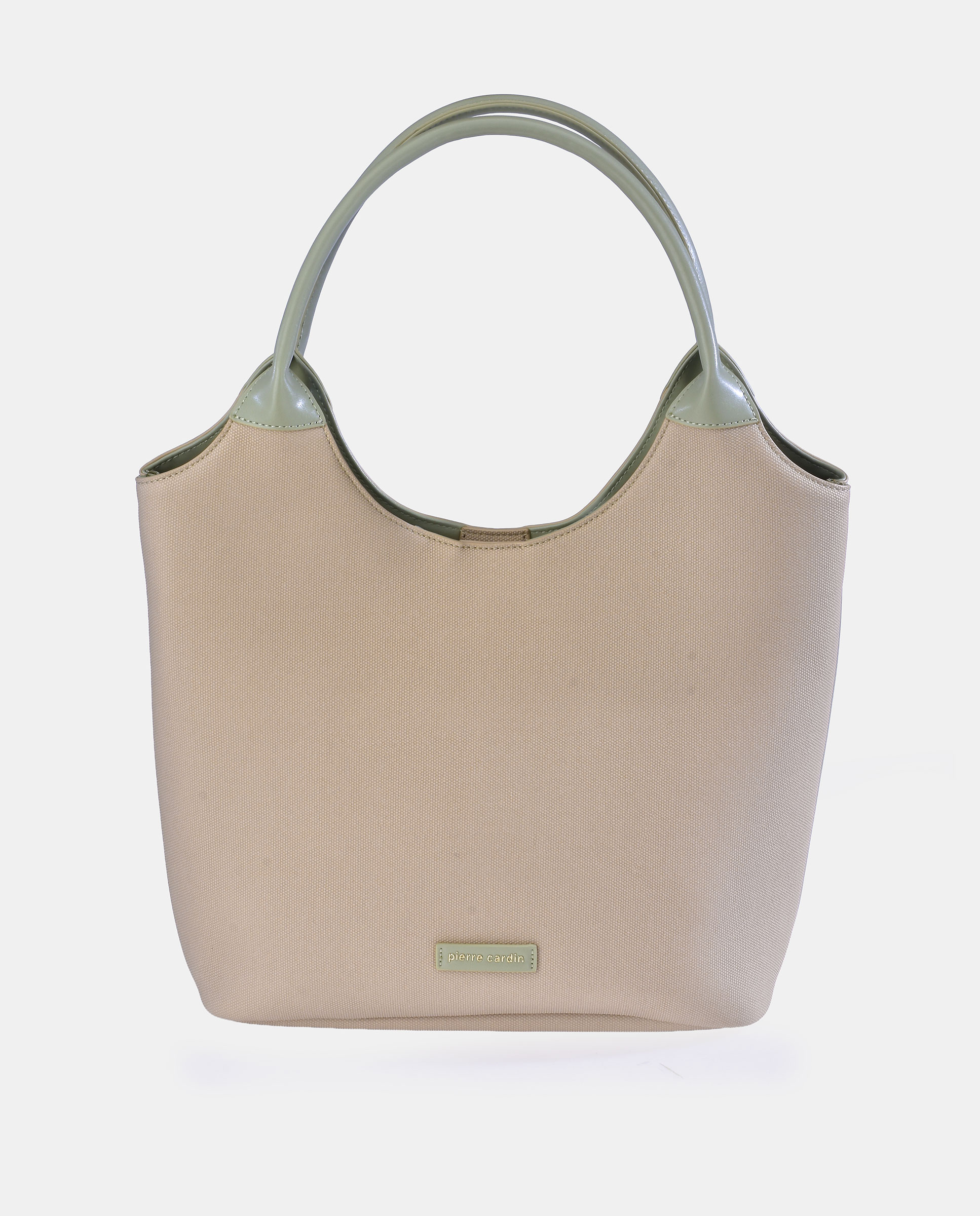 Mala Shopper de Alça Dupla em P.U. Verde Água-1