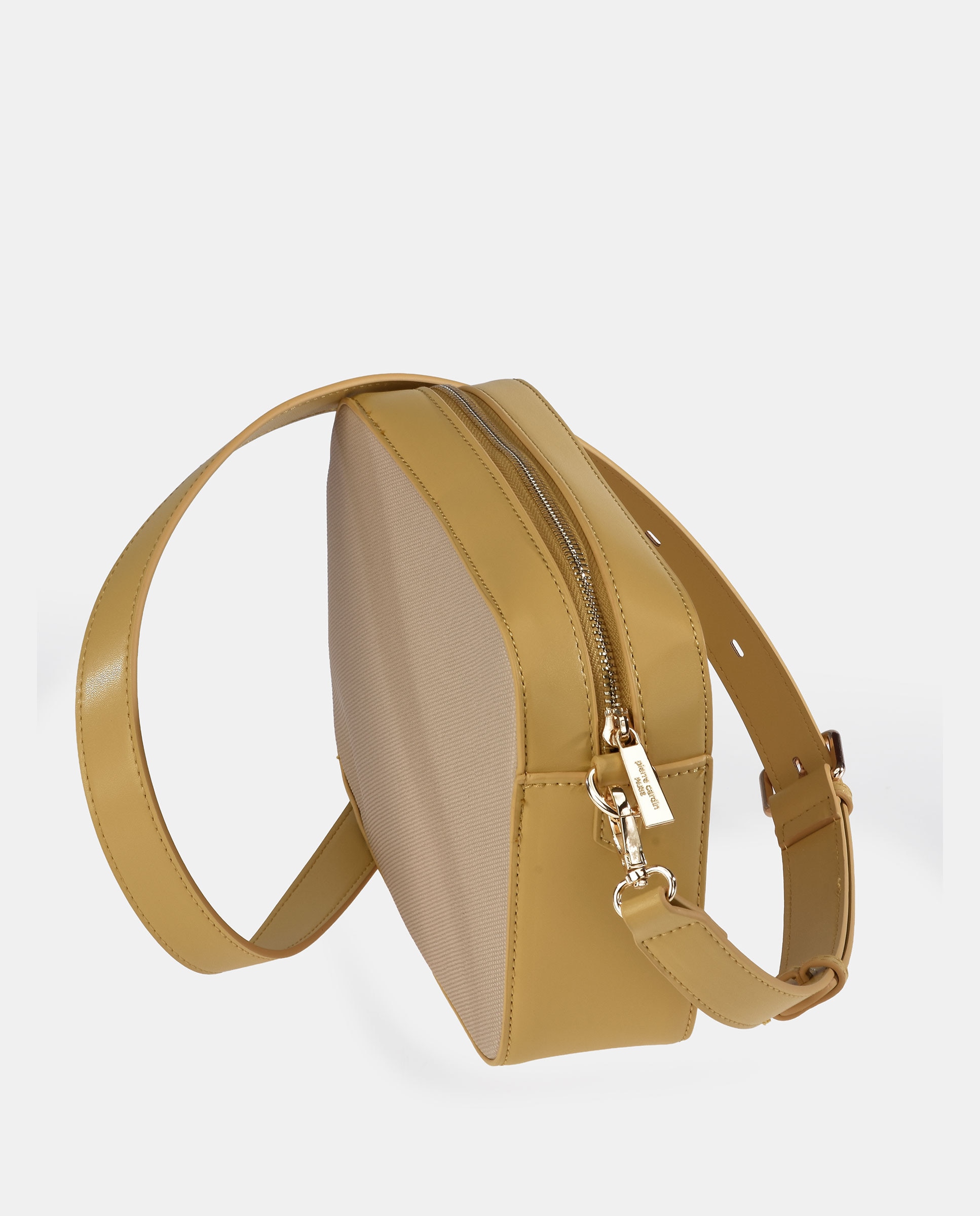 Mala Crossbody com Alça de Tiracolo Desmontável em P.U. Amarelo-3