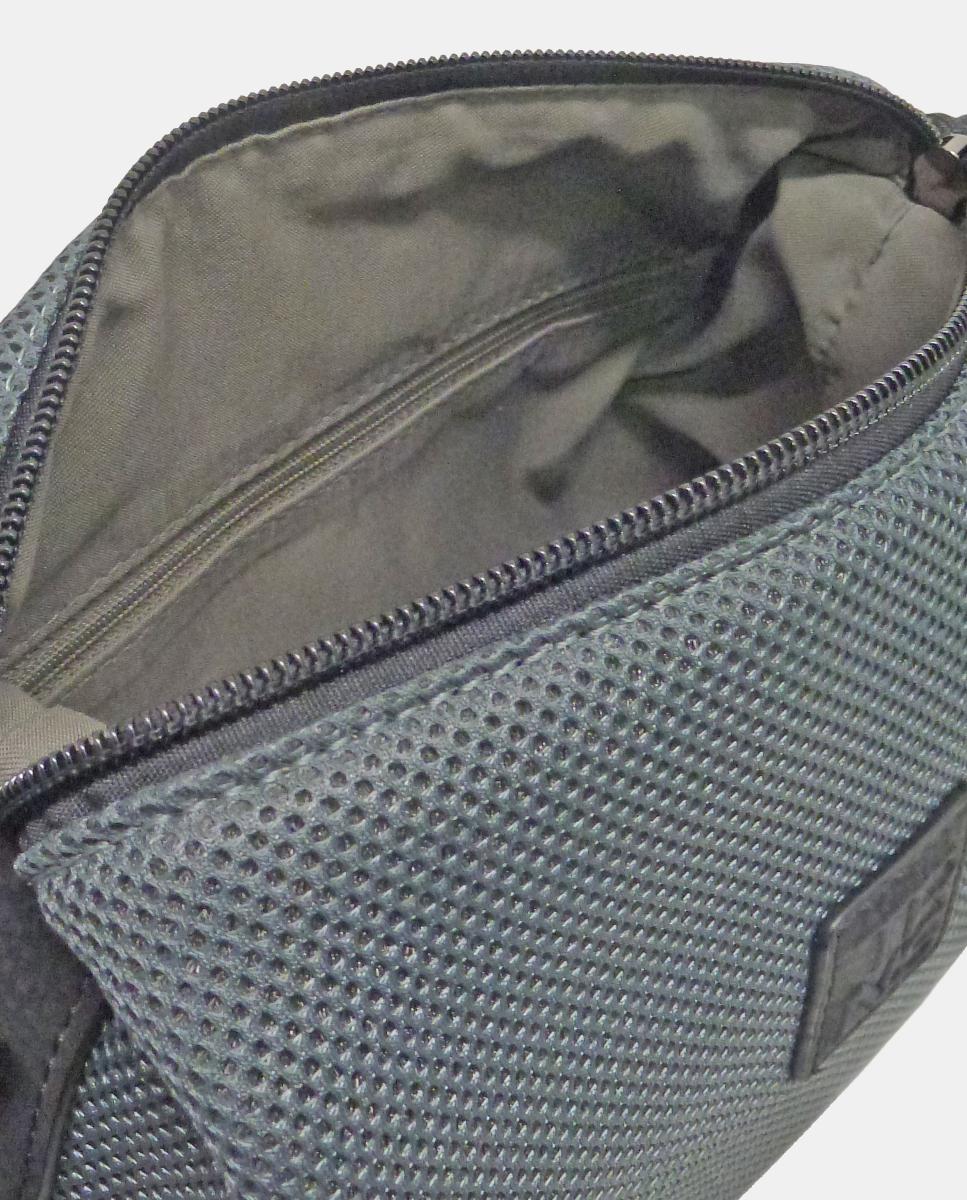 Bandolera mediana con cremallera y asa regulable - Torrens - Gris Gris-3