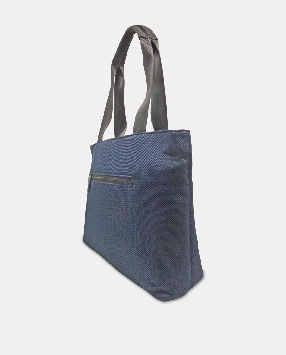 Bolso de hombro tipo shopping con cremallera - Torrens - Azul marino Azul marino-2