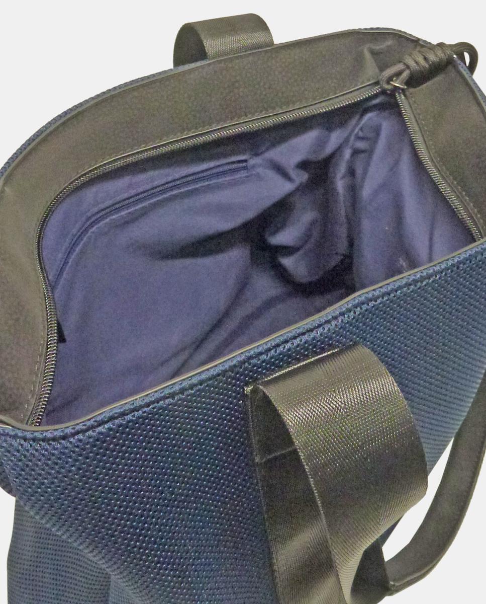 Bolso de hombro tipo shopping con cremallera - Torrens - Azul marino Azul marino-3
