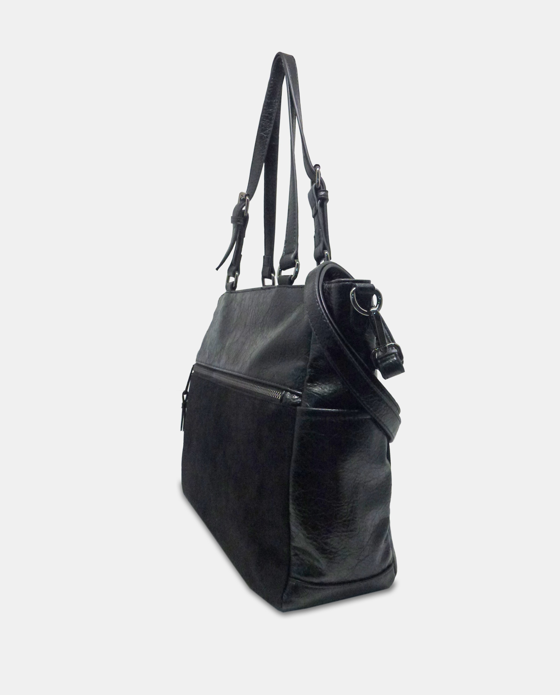 Mala Shopper com Alça Amovível Preto-2