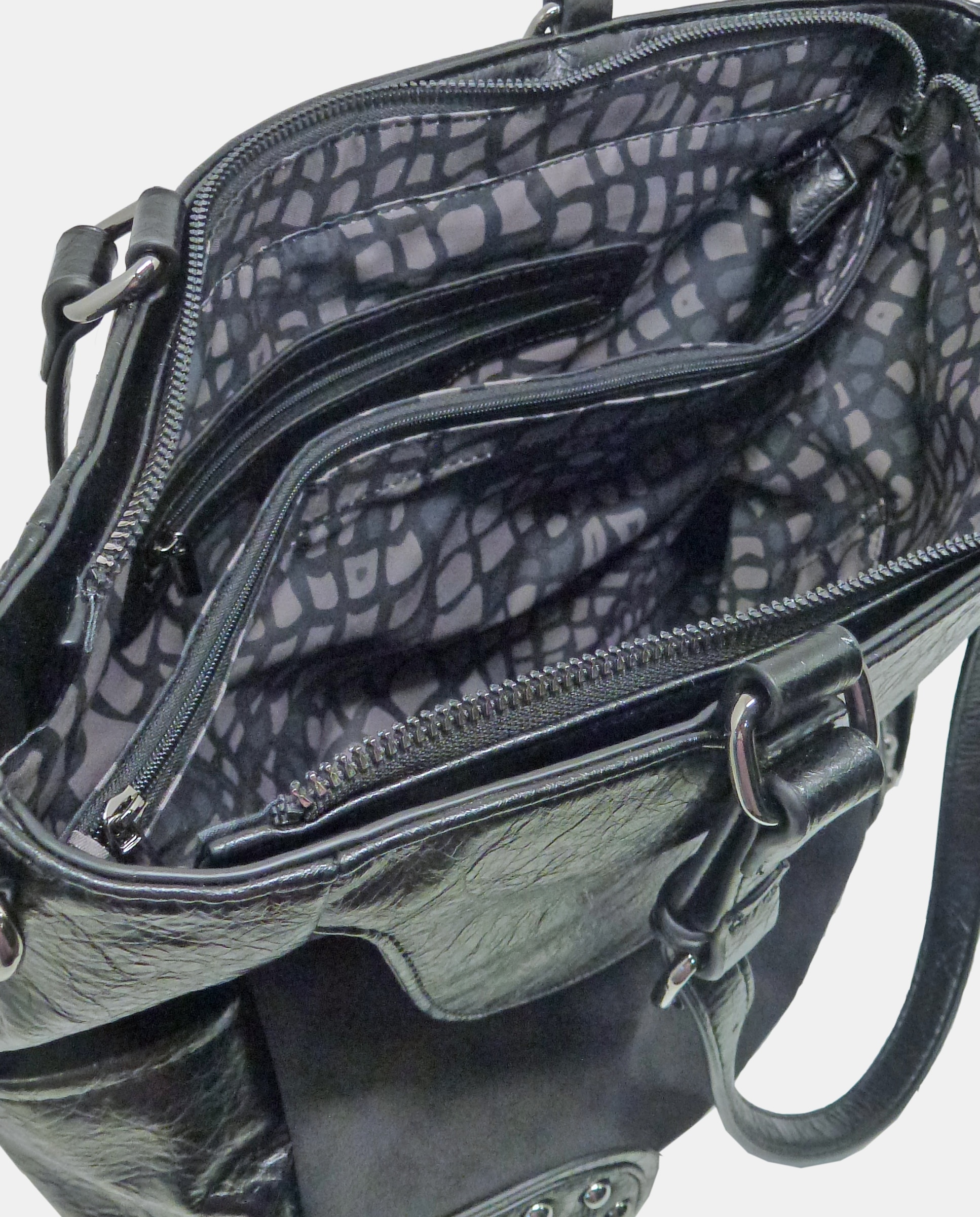 Mala Shopper com Alça Amovível Preto-3